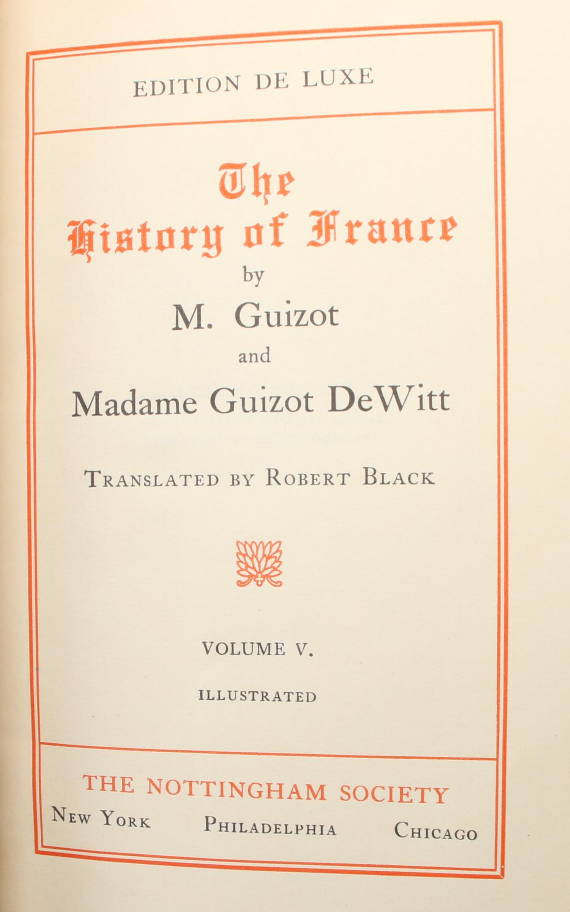 Limited Edition "The History of France" Eight-Volume Set, Late 19th Century