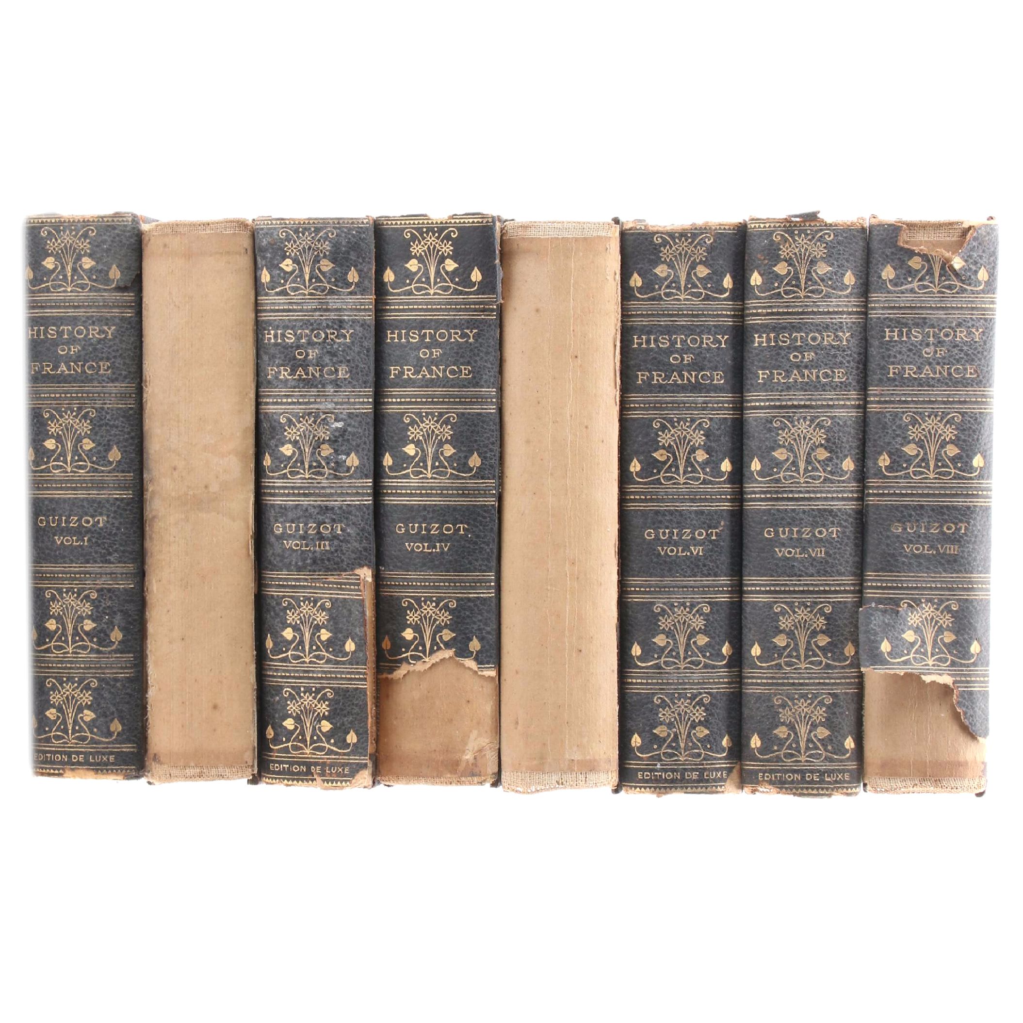 Limited Edition "The History of France" Eight-Volume Set, Late 19th Century