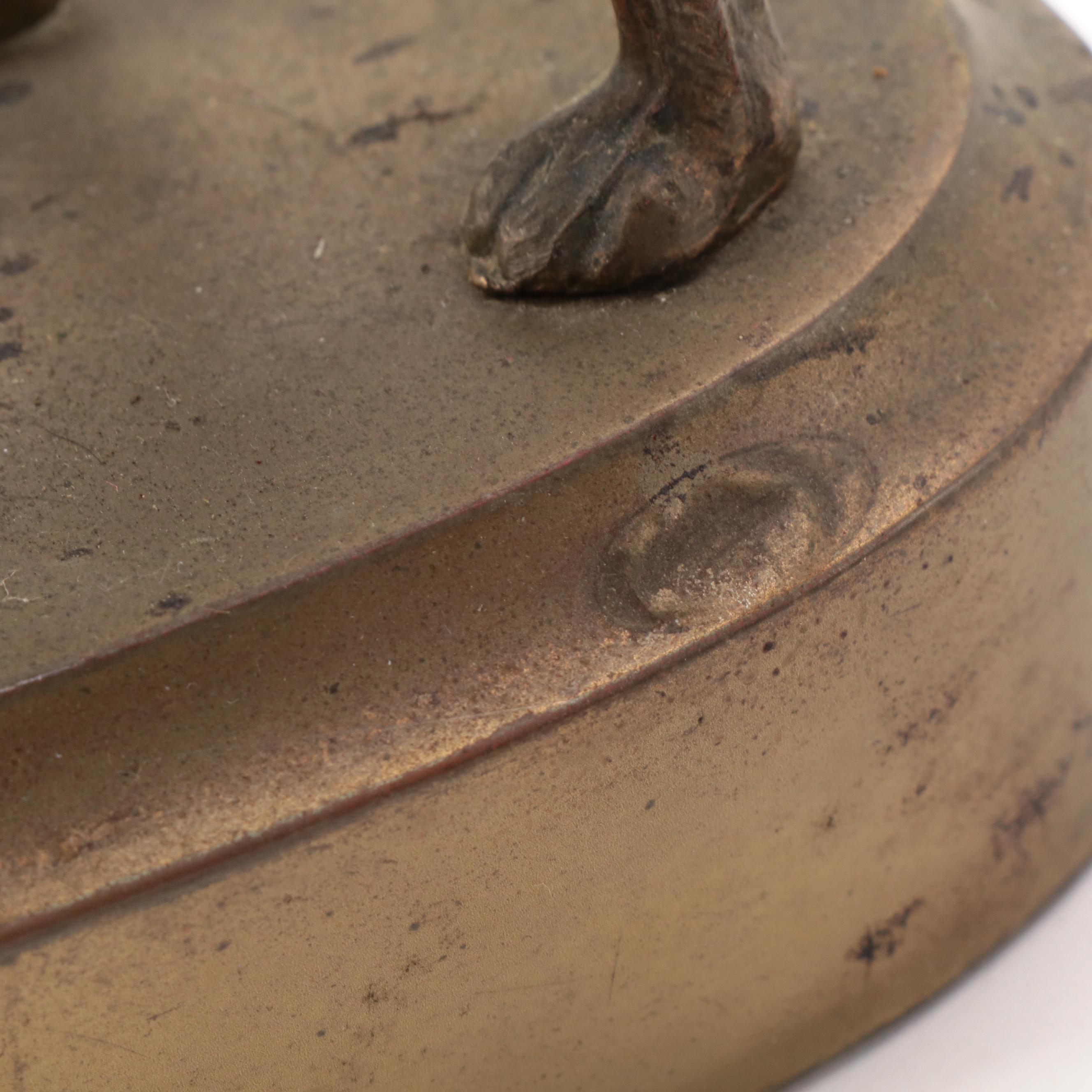 Cast Brass Borzoi Dog Bookends, Early 20th Century