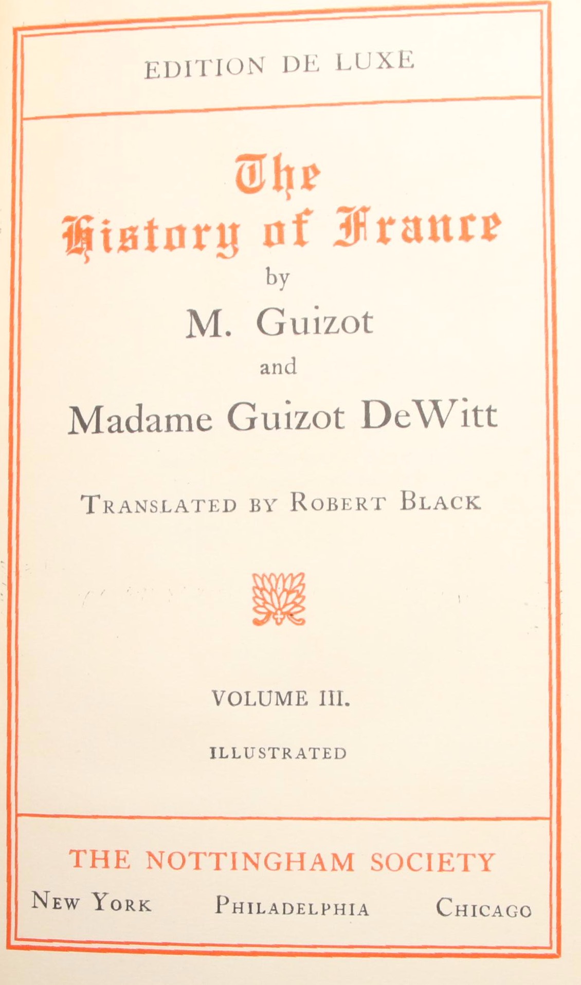 Limited Edition "The History of France" Eight-Volume Set, Late 19th Century