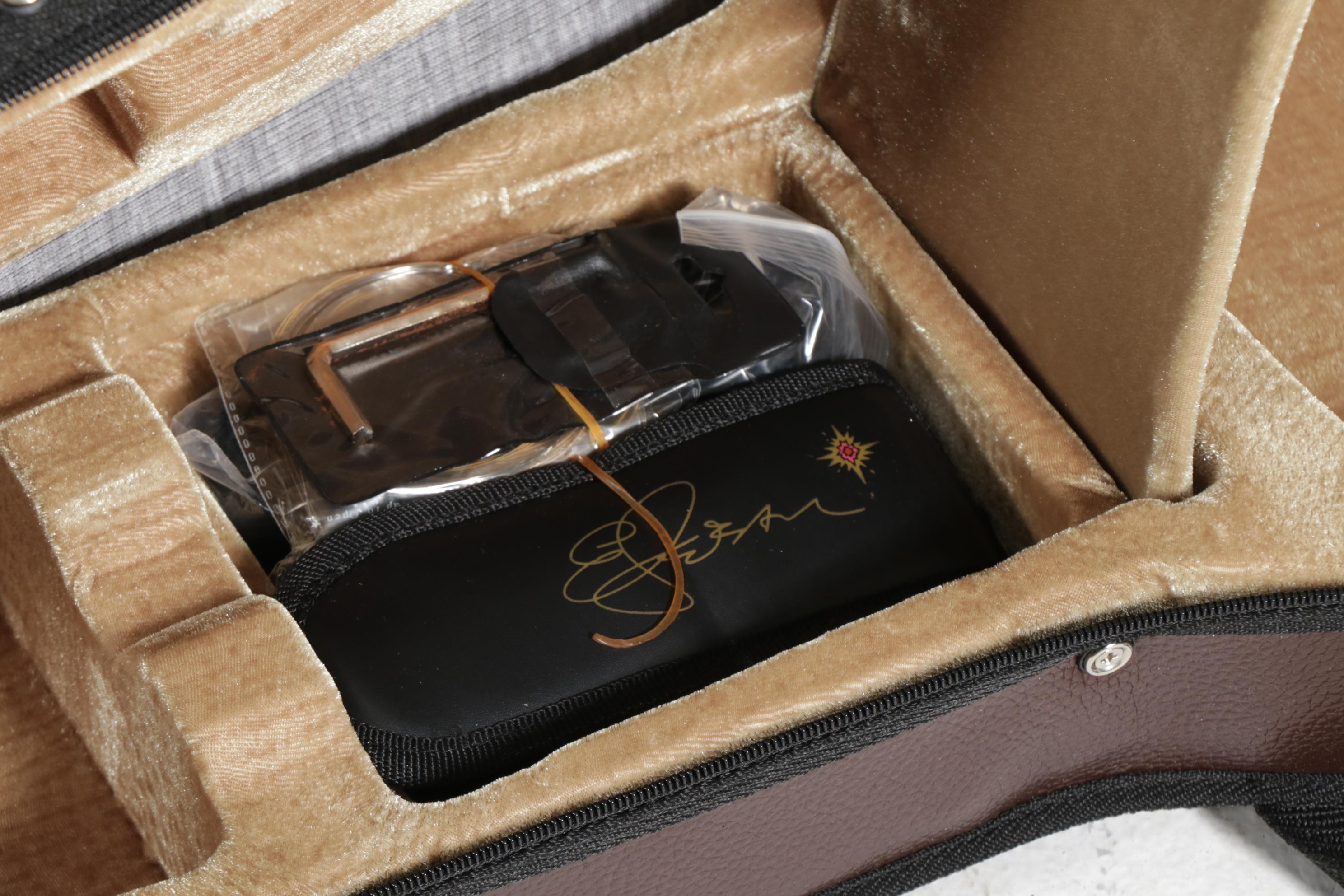 Esteban Limited Edition Coral Sun Steel String Cutaway Guitar With Carrying Case