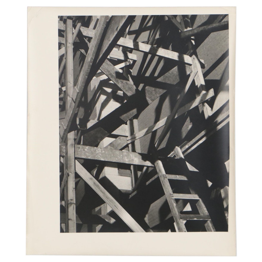 Grant M. Haist Silver Print Photograph "Carpenter's Dilemma"