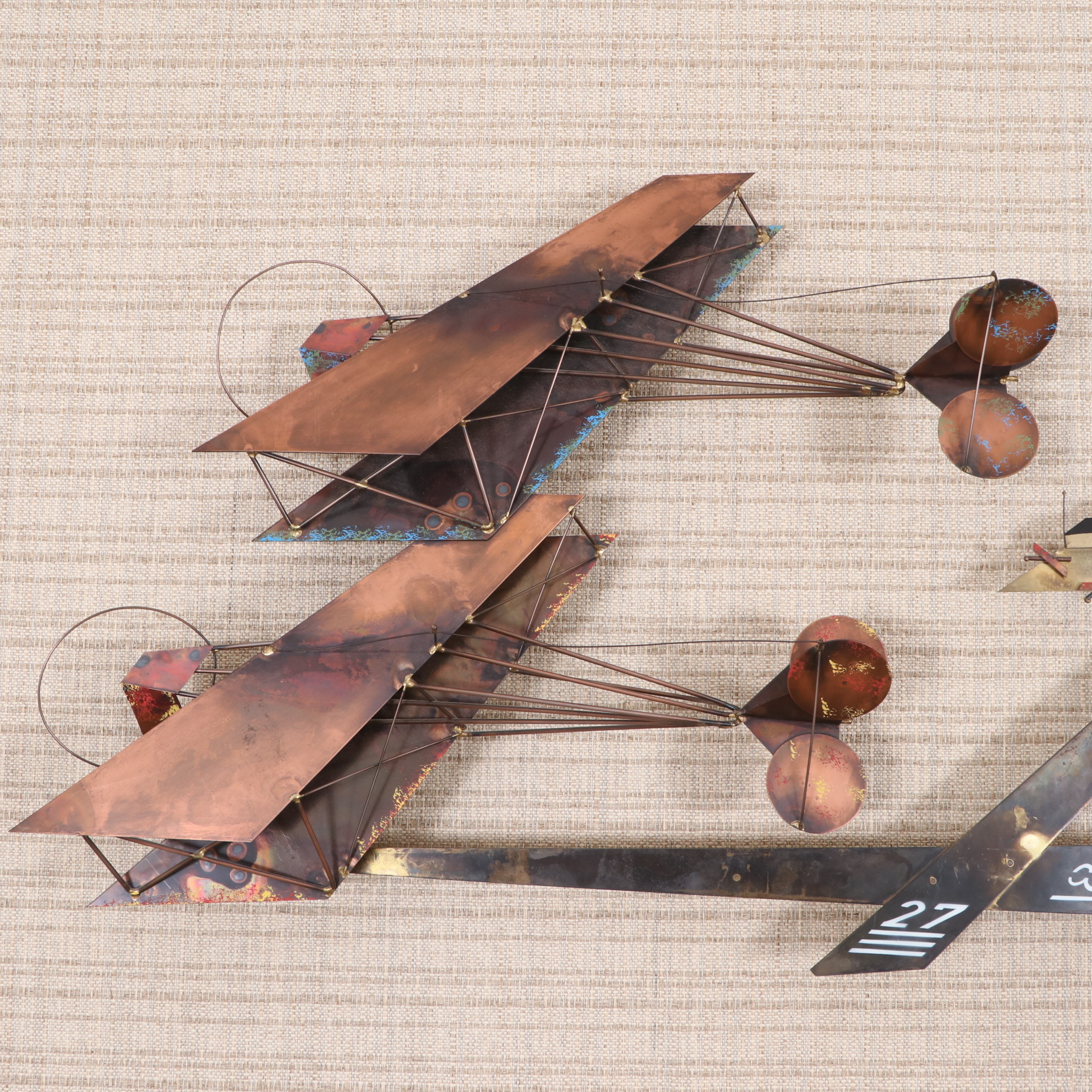 Curtis Jeré Airplanes and Airport Wall Sculpture, 1970s