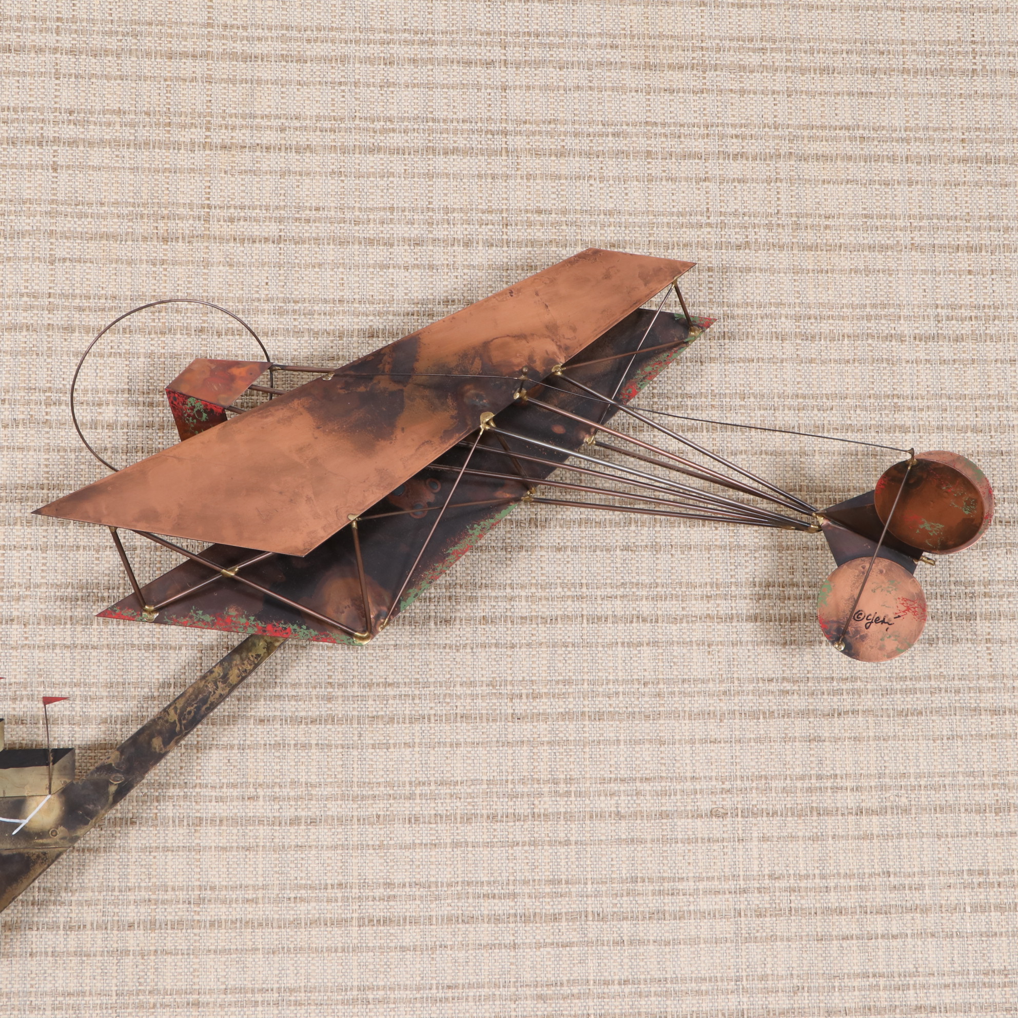 Curtis Jeré Airplanes and Airport Wall Sculpture, 1970s