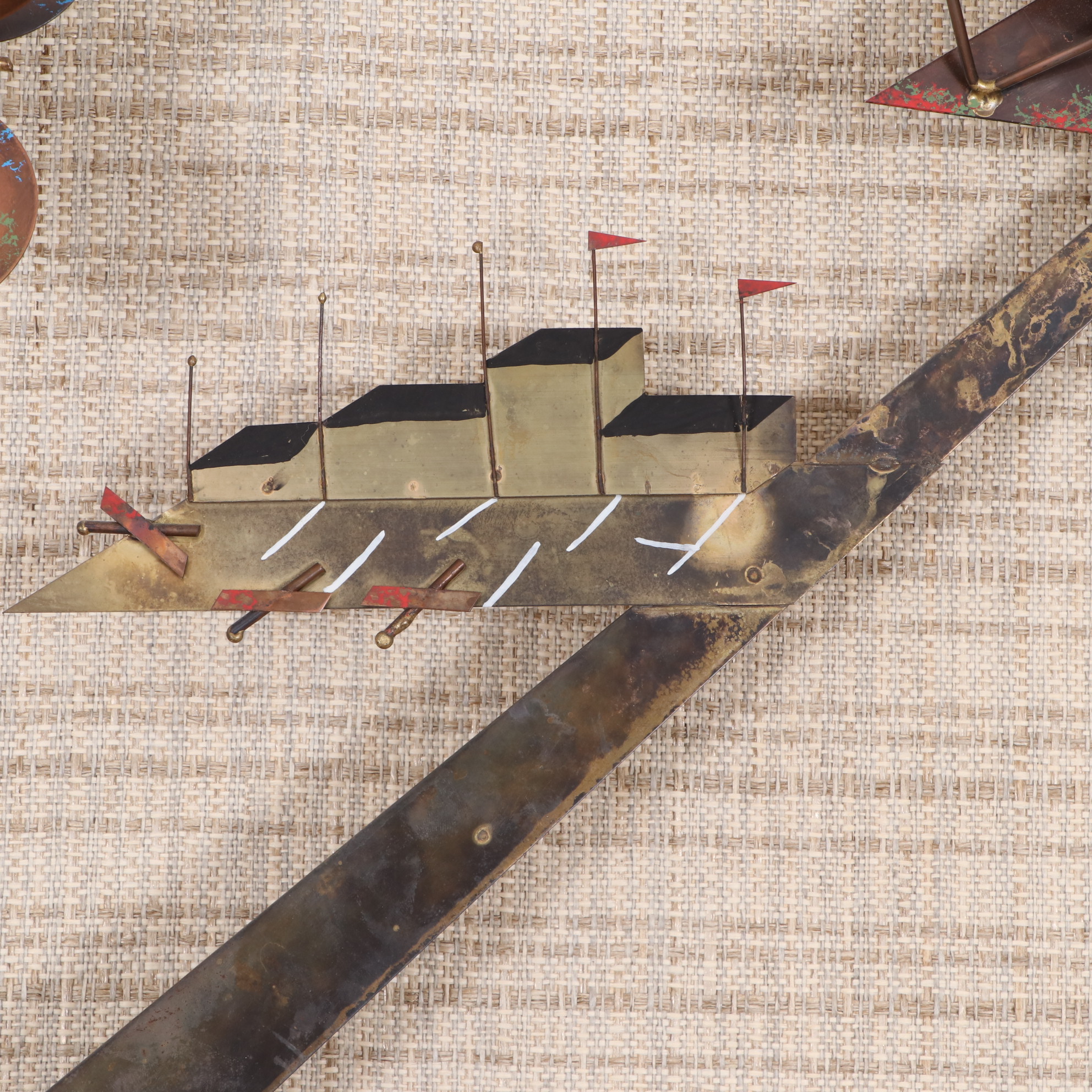 Curtis Jeré Airplanes and Airport Wall Sculpture, 1970s