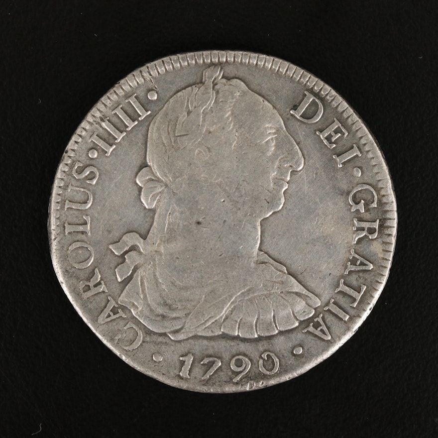 1790 Spanish Colonial (Mexico) 8 Reales Silver Coin