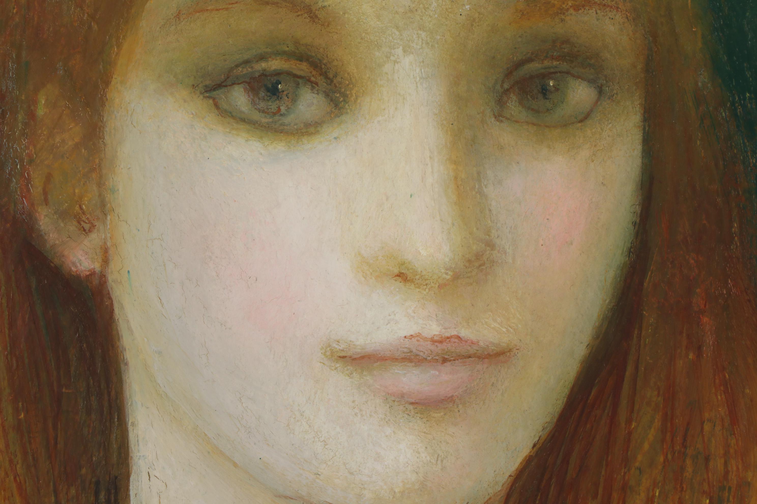 Isolda Hermes de Fonseca Figural Oil Painting, Late 20th Century