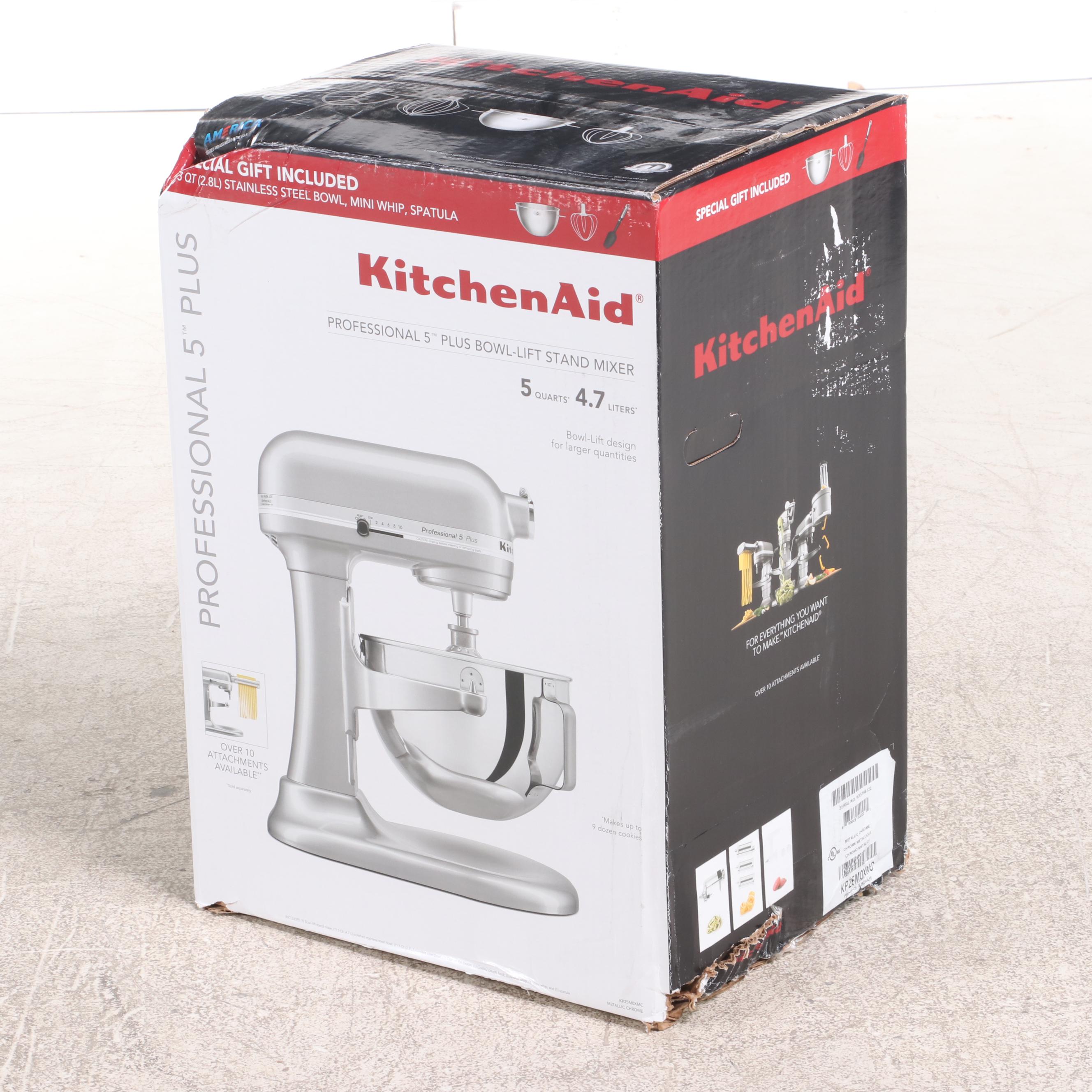 KitchenAid Professional 5 Plus Metallic Chrome 5 Quart Bowl-Lift Stand Mixer