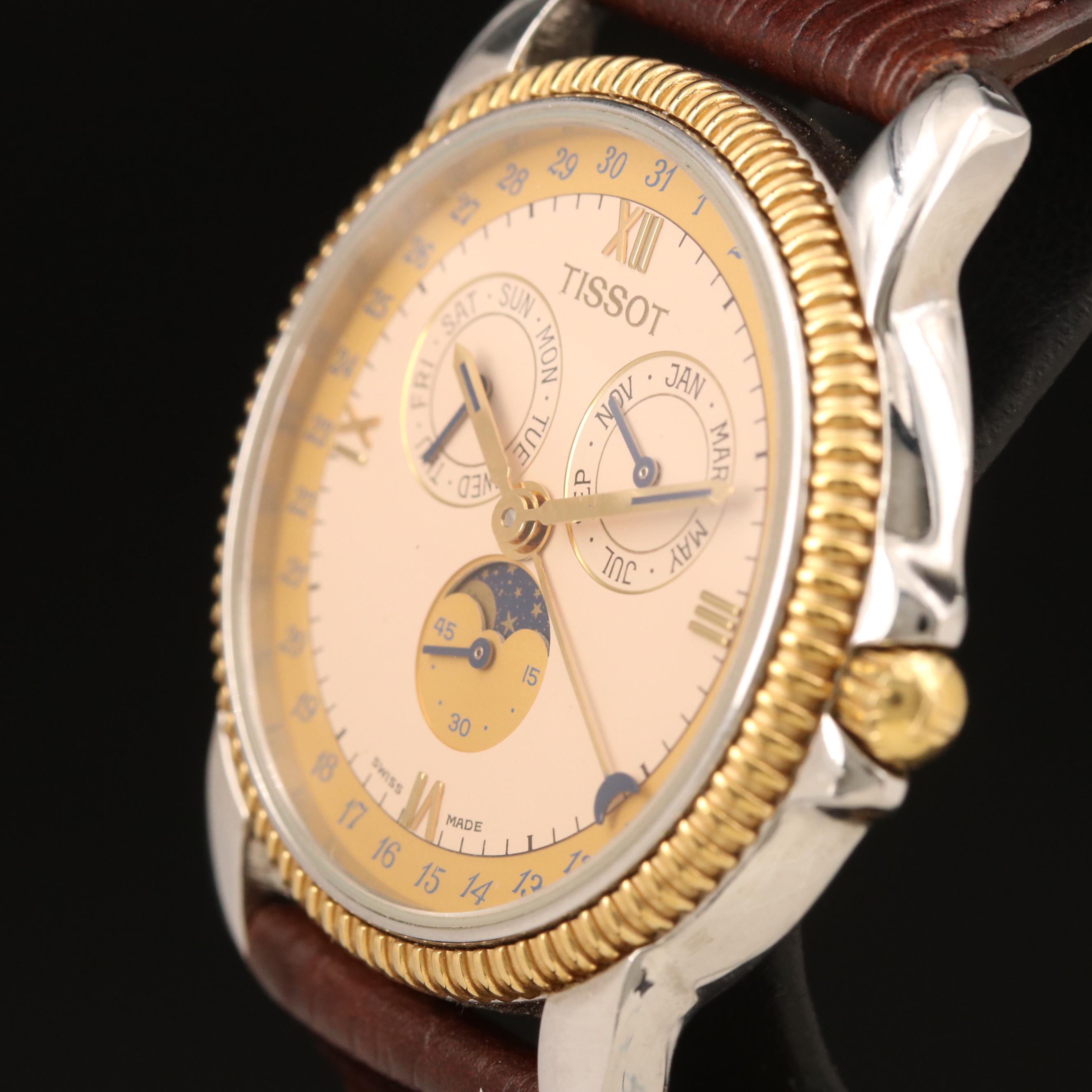 Tissot Triple Calendar Moonphase Quartz Watch