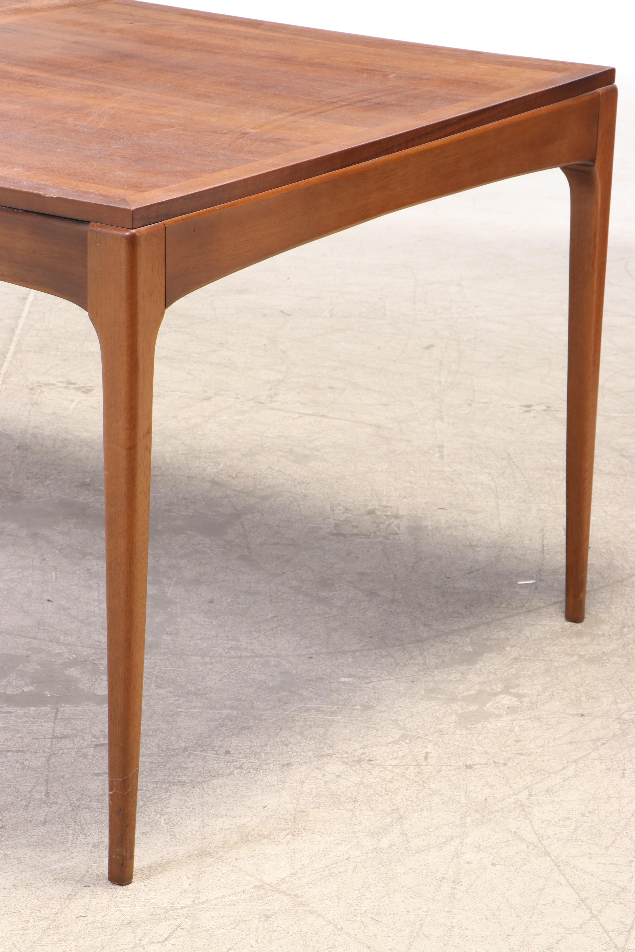 Lane "Rhythm" Mid Century Modern Walnut Seven-Piece Dining Set
