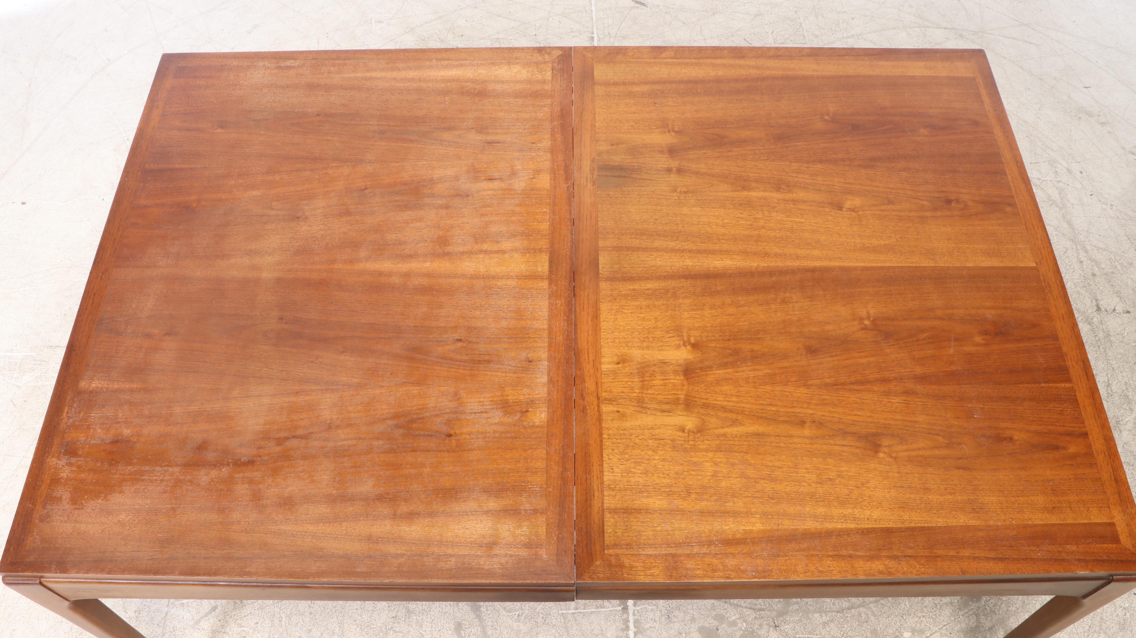 Lane "Rhythm" Mid Century Modern Walnut Seven-Piece Dining Set