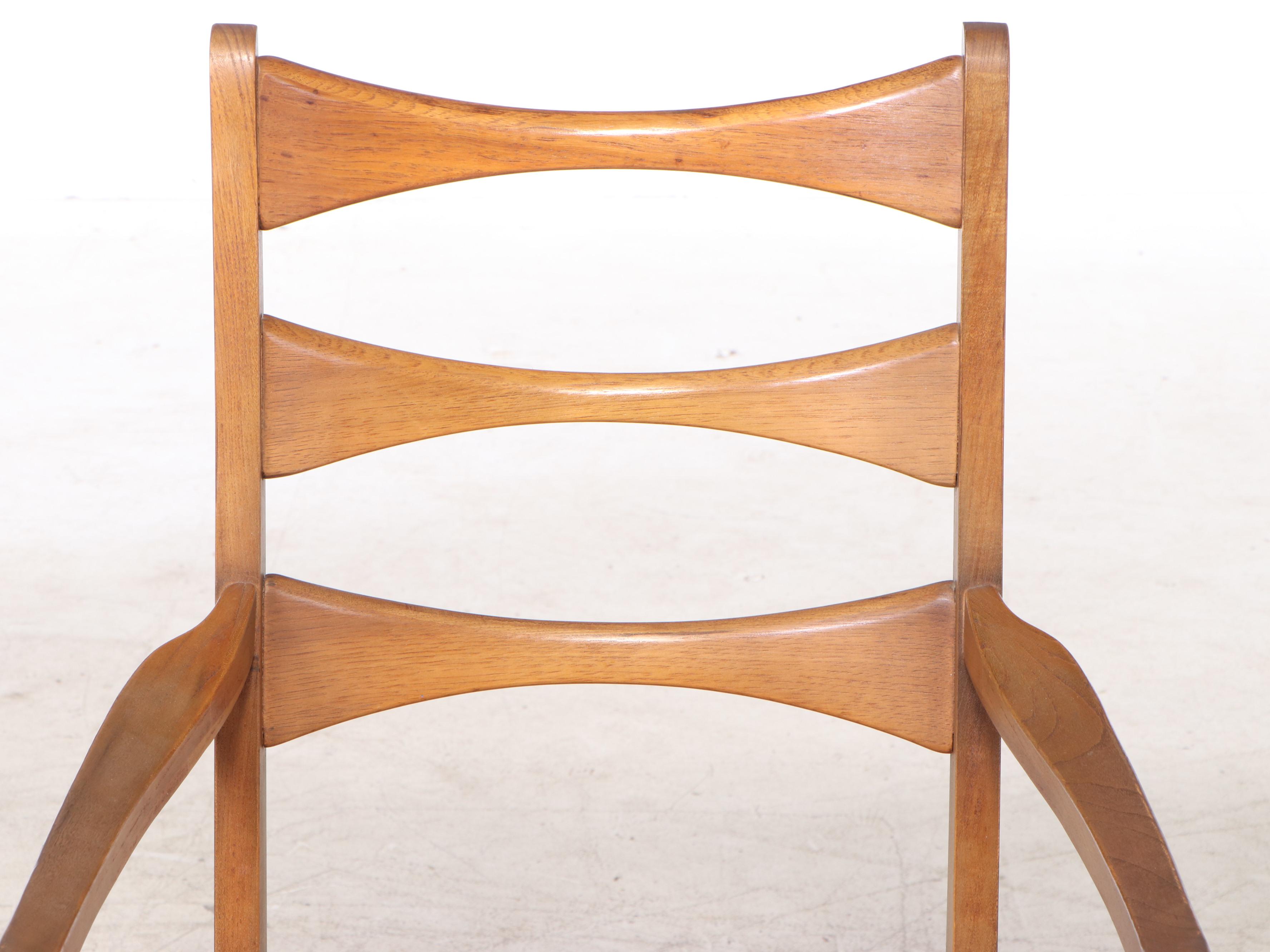 Lane "Rhythm" Mid Century Modern Walnut Seven-Piece Dining Set