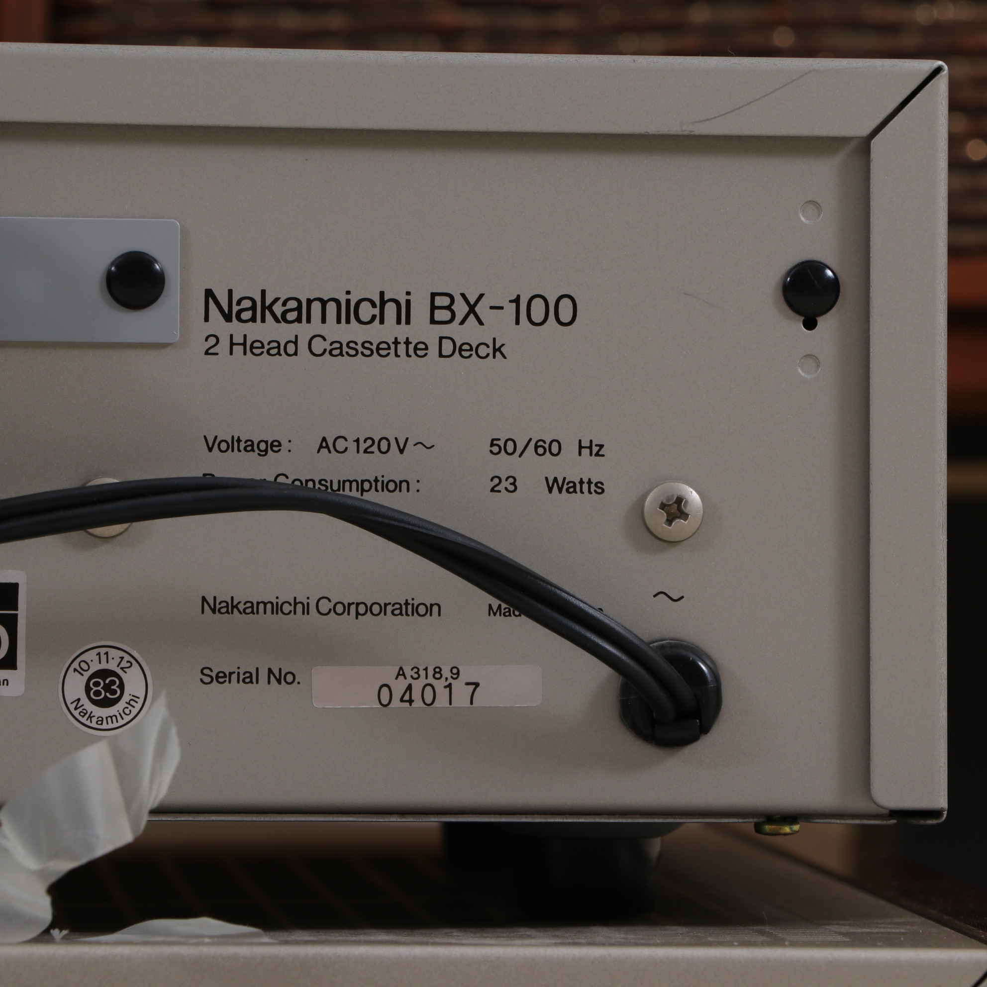 Denon DRA-700 Receiver, Nakamichi Cassette Deck, and Fisher XP7 Speakers