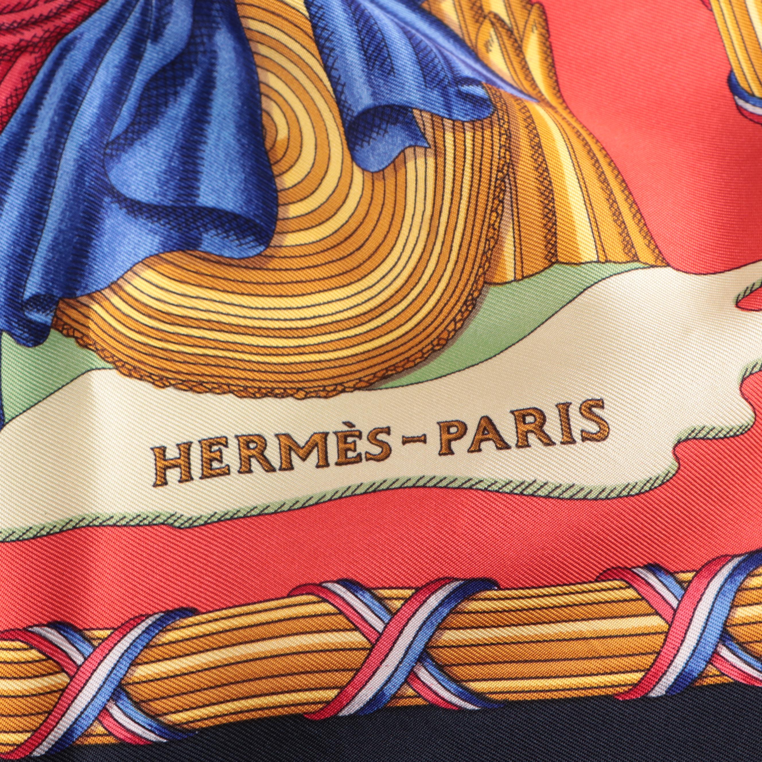 Hermès "1789 Liberté Égalité Fraternité" Silk Twill Scarf