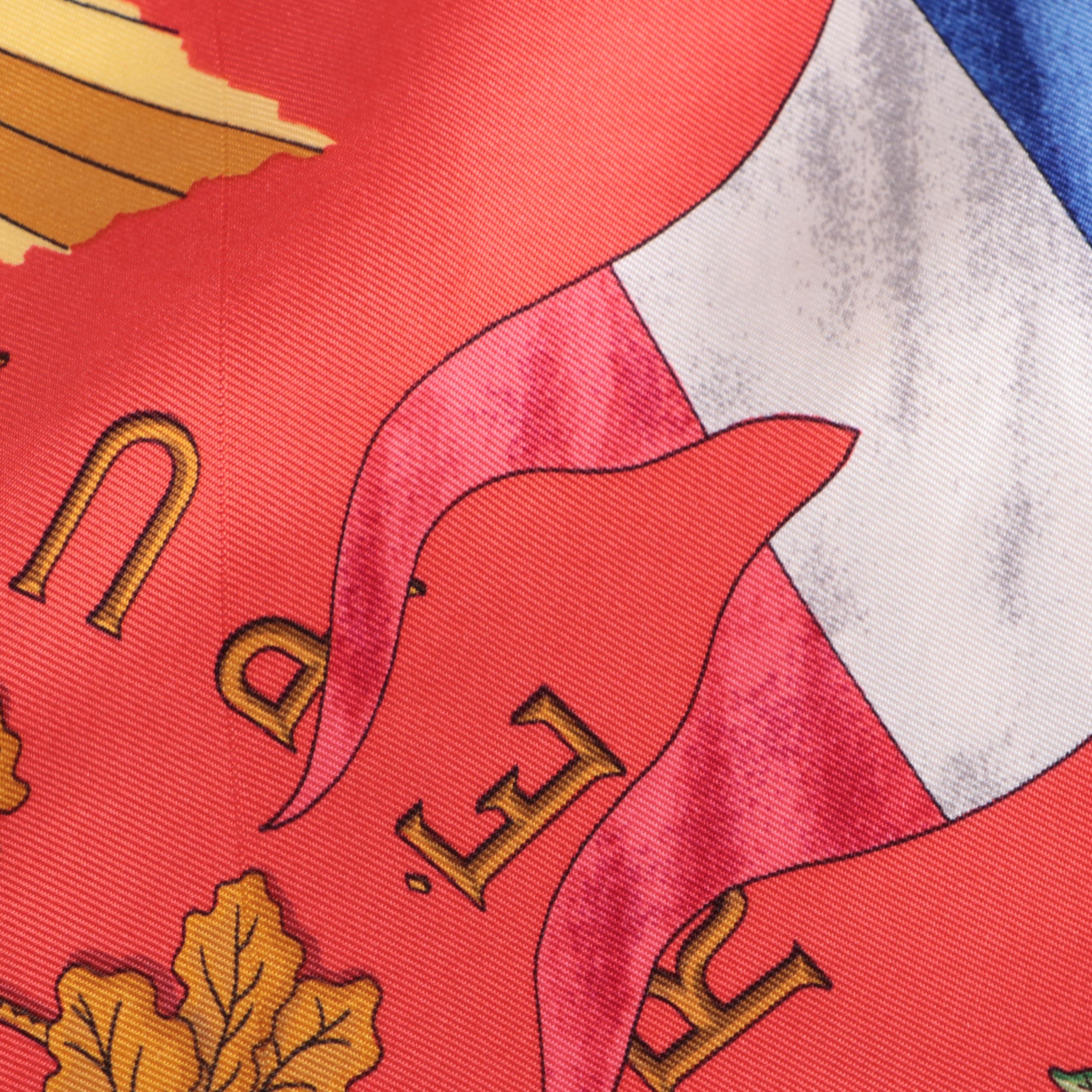 Hermès "1789 Liberté Égalité Fraternité" Silk Twill Scarf