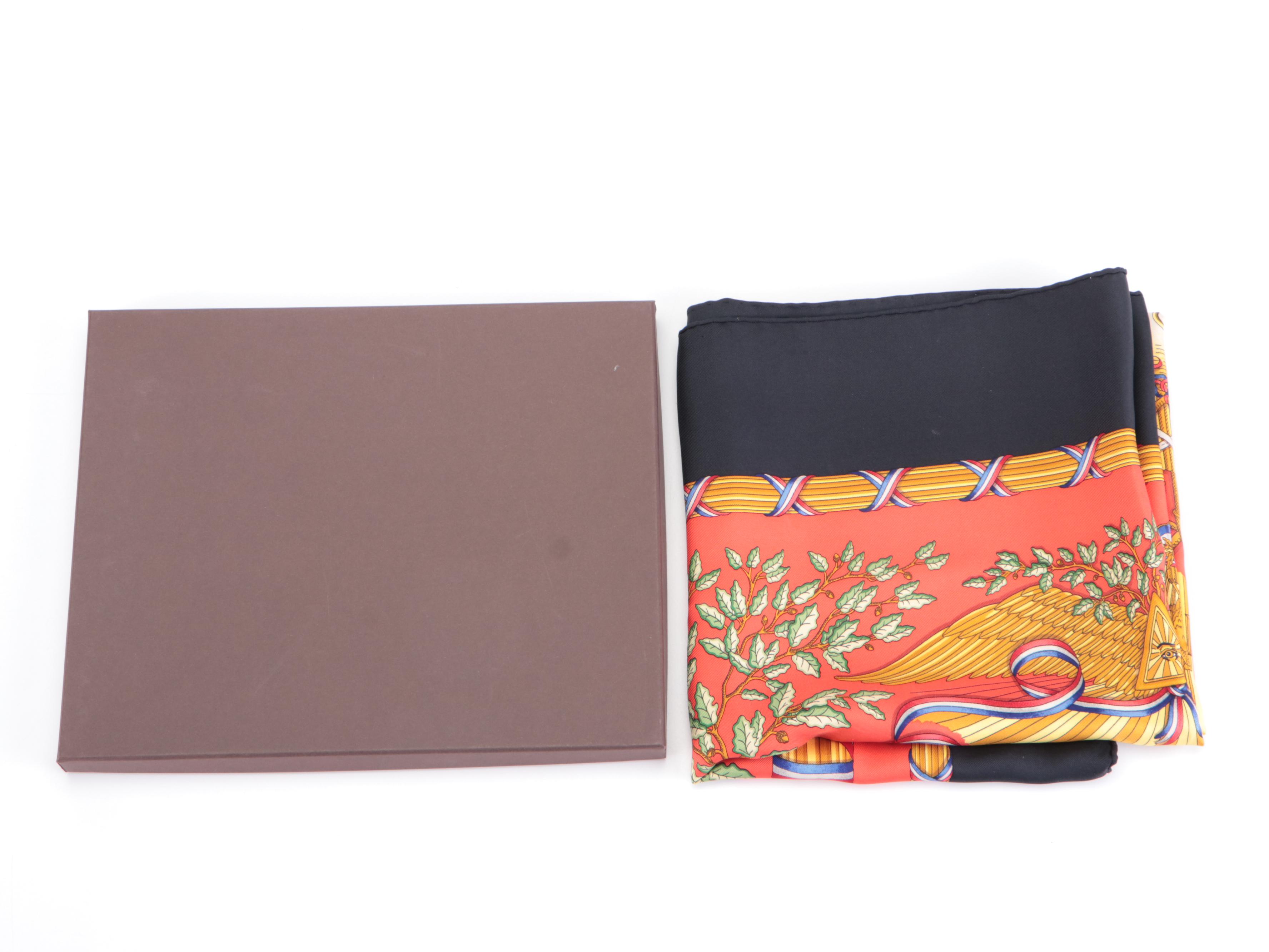 Hermès "1789 Liberté Égalité Fraternité" Silk Twill Scarf