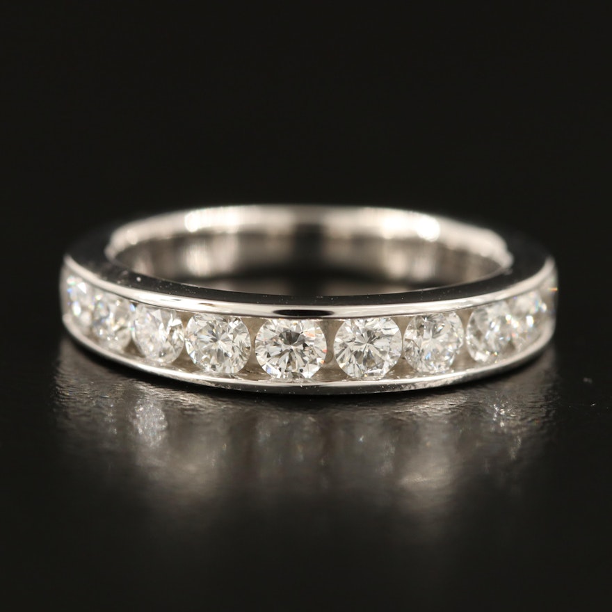 14K 1.05 CTW Diamond Channel Band