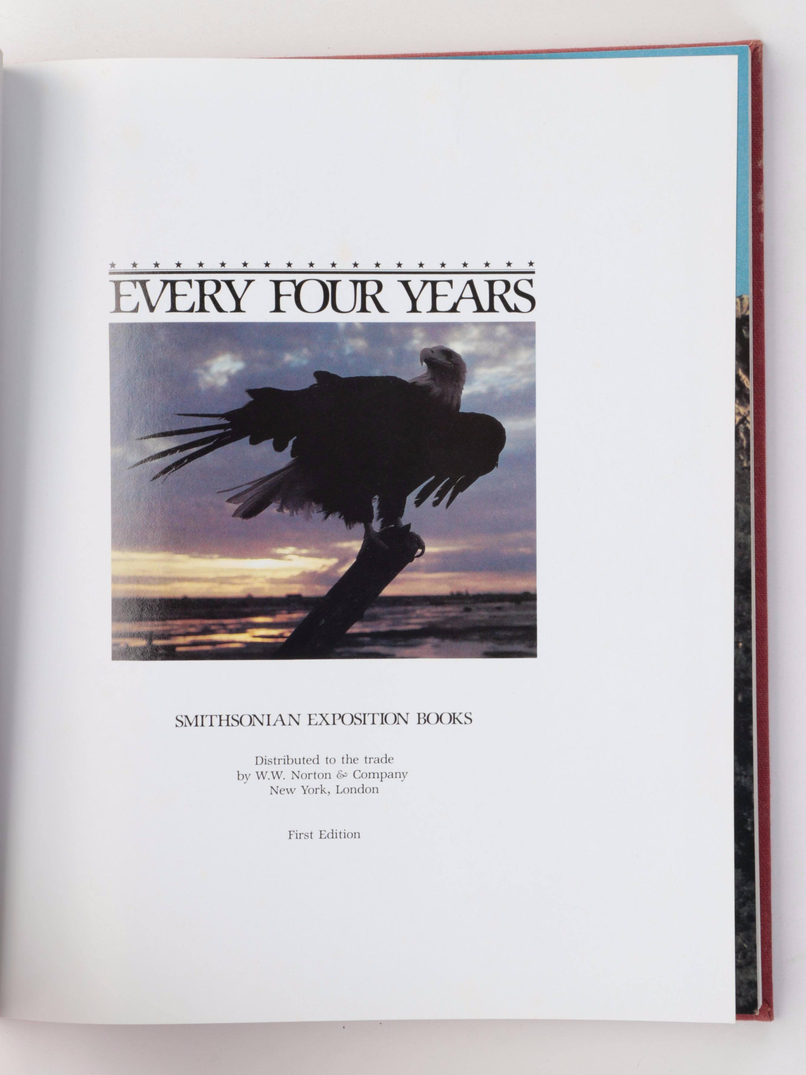 1980 First Edition "Every Four Years" with Other American History Books