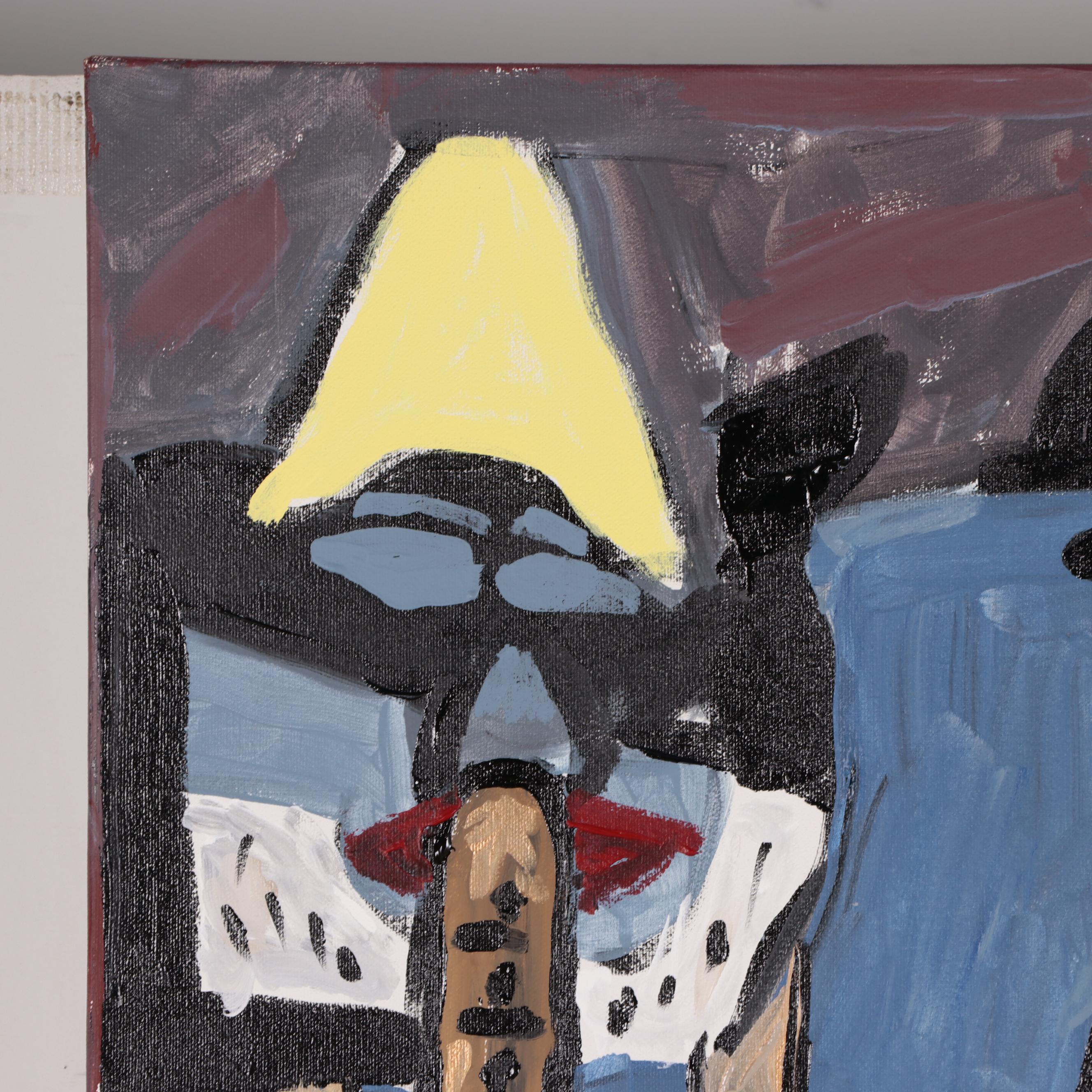 Oil Painting After Picasso "Three Musicians"