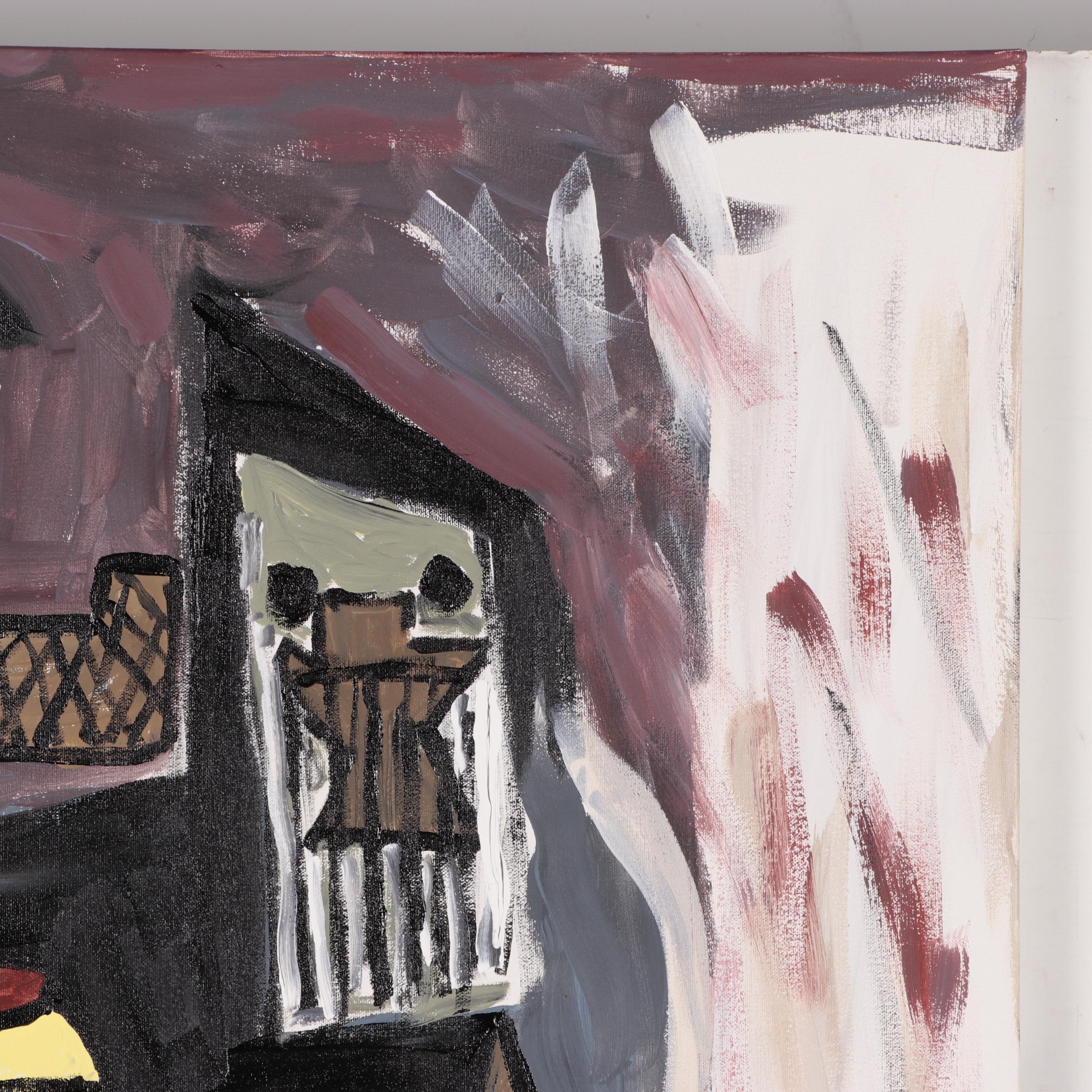 Oil Painting After Picasso "Three Musicians"