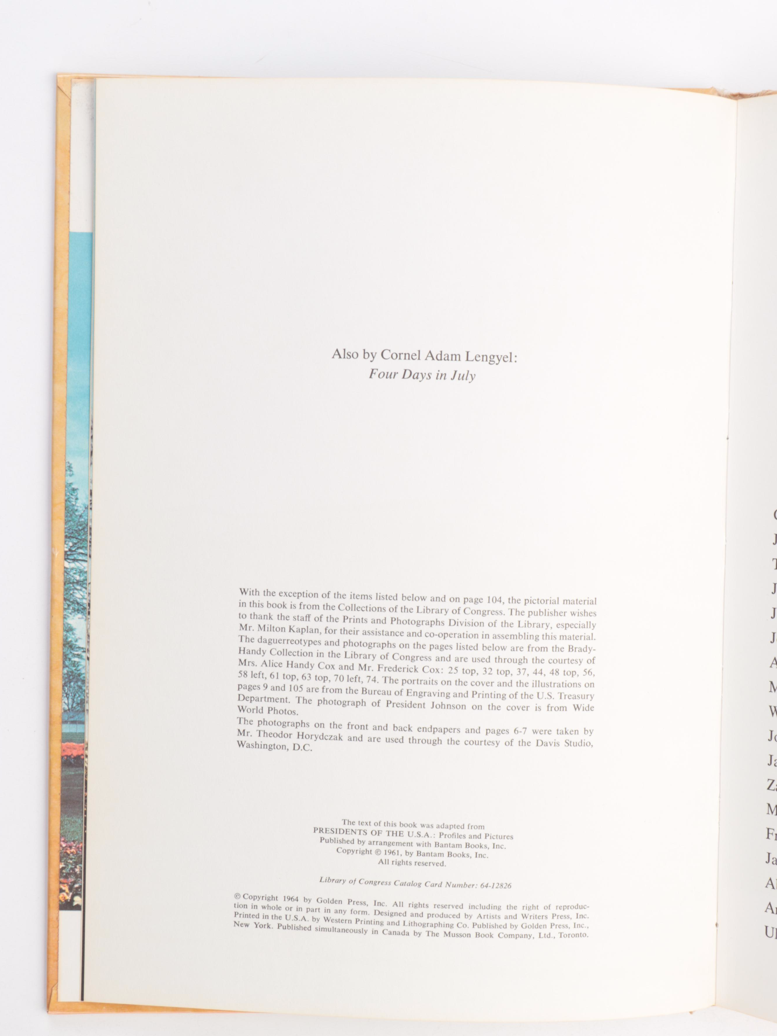 1980 First Edition "Every Four Years" with Other American History Books