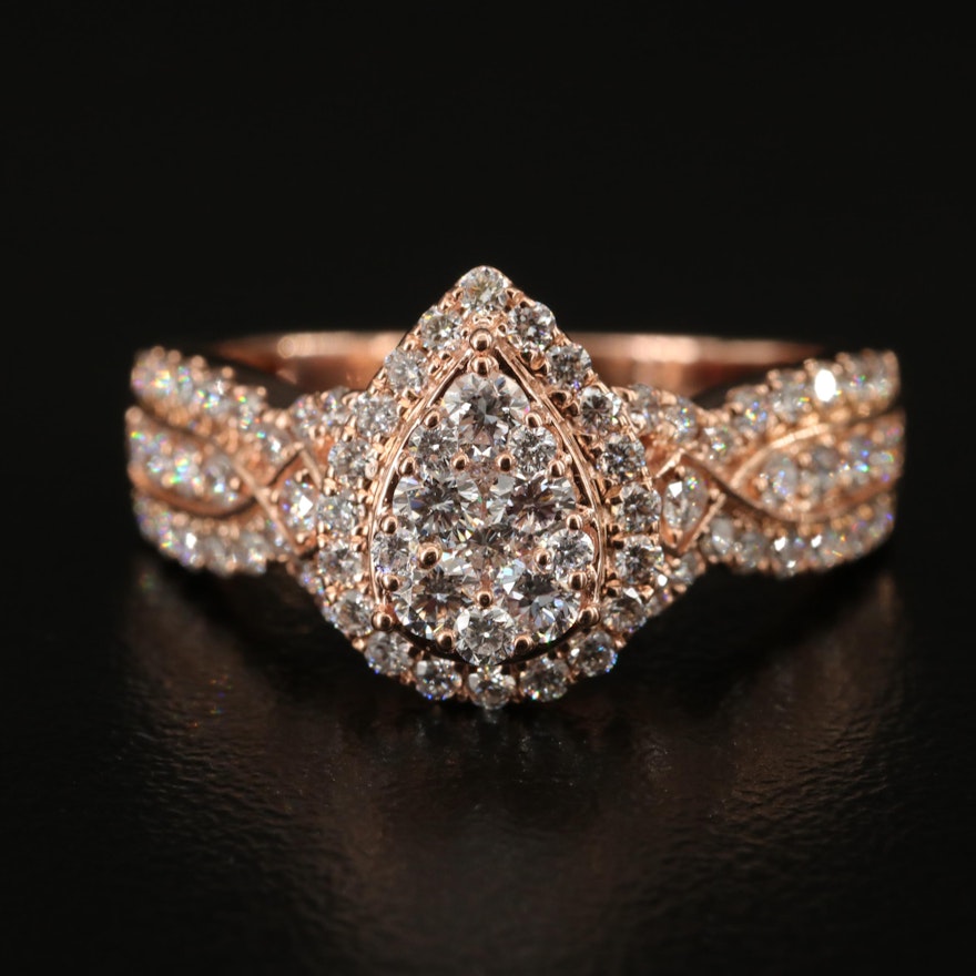 10K 1.02 CTW Diamond Ring