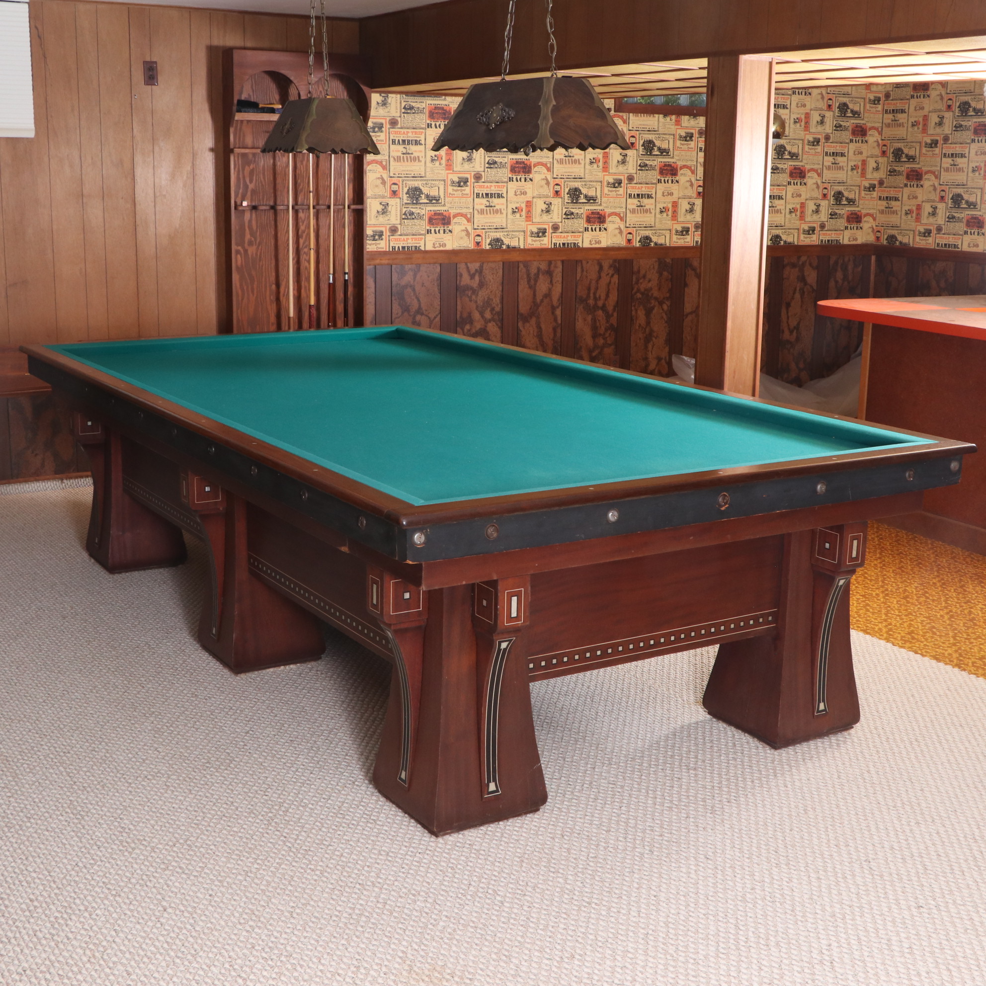 Brunswick Balke Collender Co. Billiards Table, Early 20th Century.