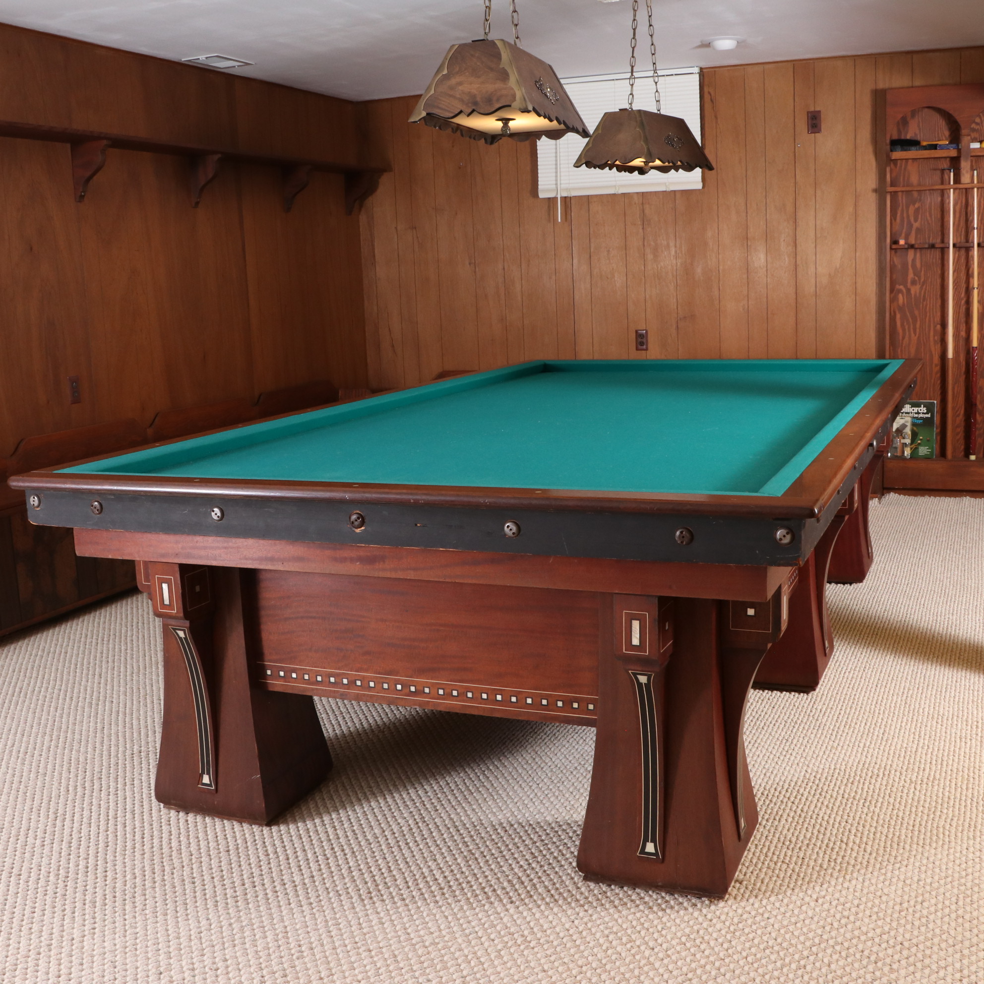 Brunswick Balke Collender Co. Billiards Table, Early 20th Century.