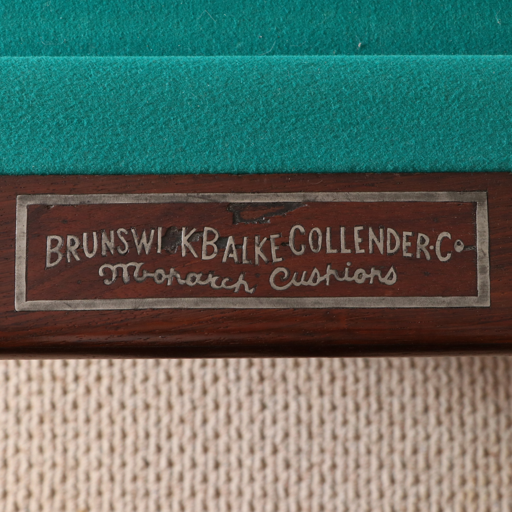 Brunswick Balke Collender Co. Billiards Table, Early 20th Century.