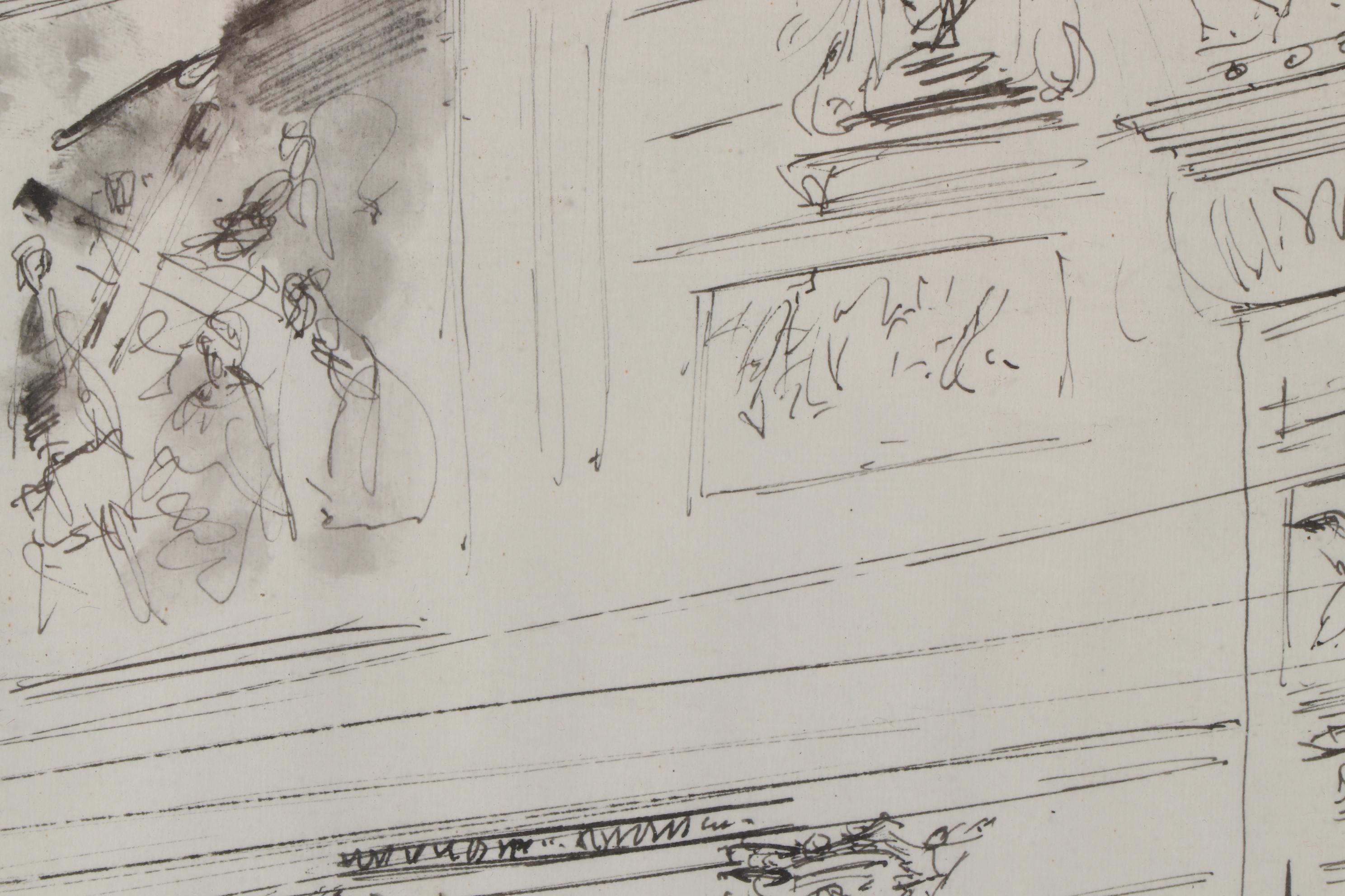 Frederick Franck Pen and Ink Drawing, 1965