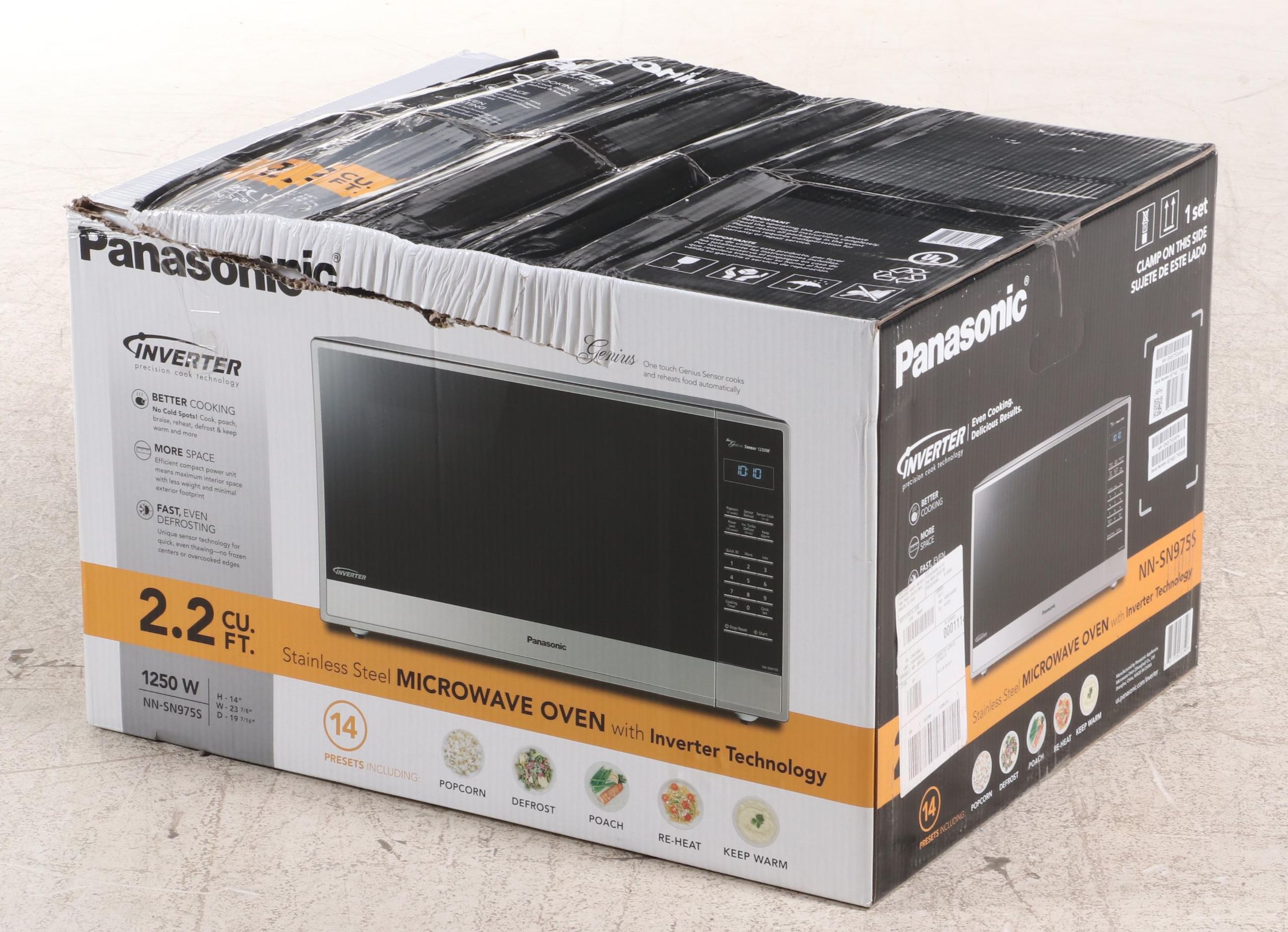 Panasonic 2.2 Cu. Ft. Stainless Steel Microwave Oven with Inverter Technology