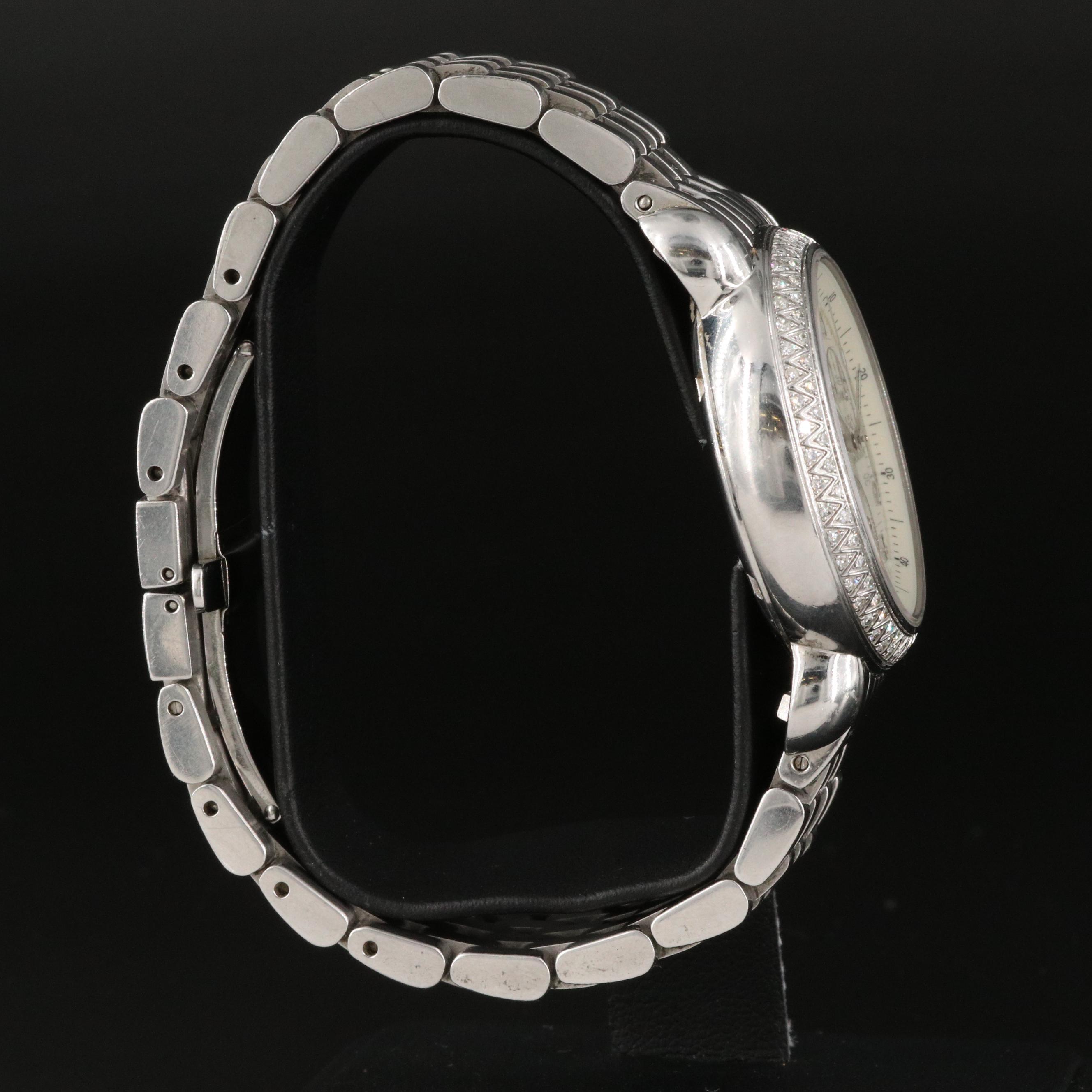 Michele CSX Diamond Chronograph Watch