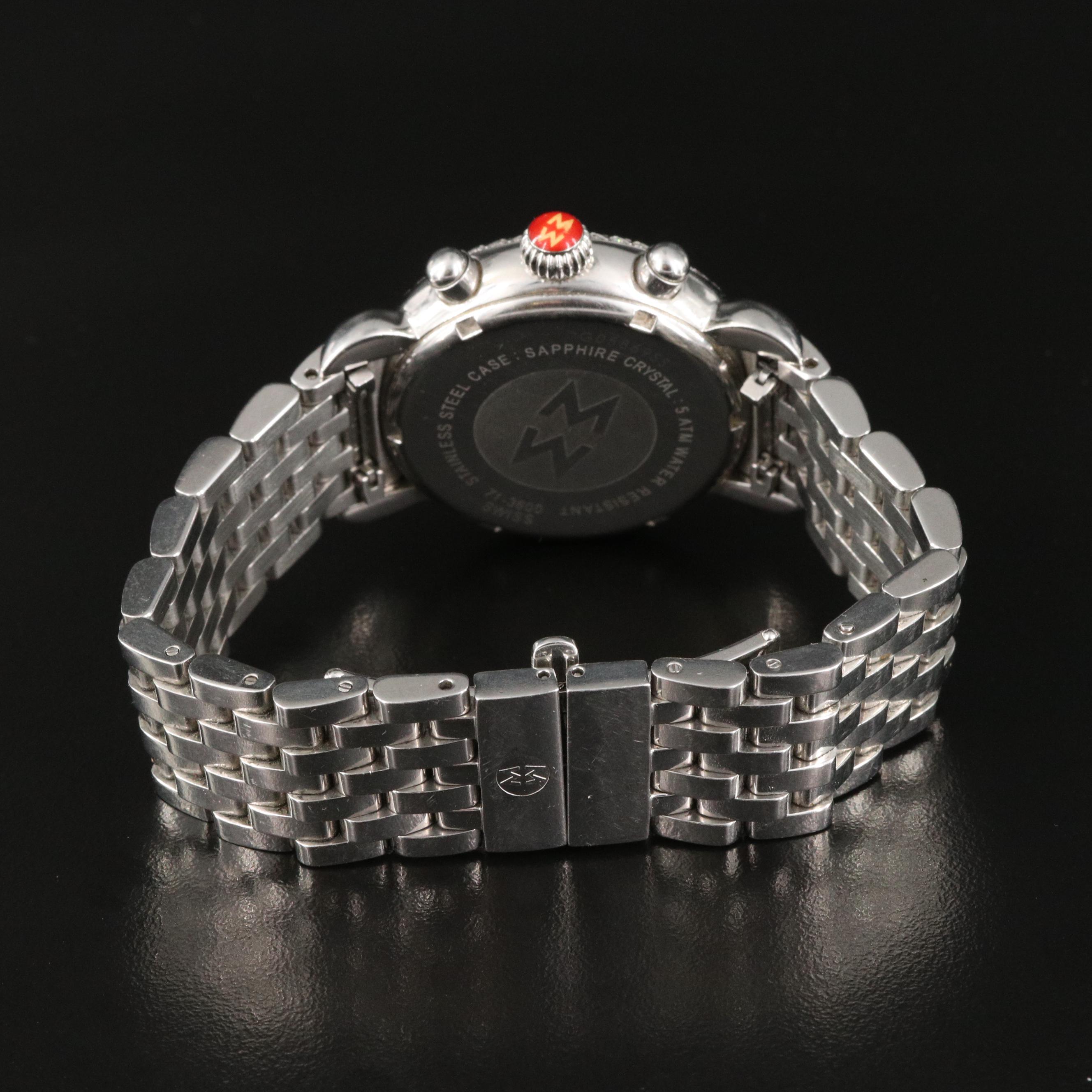 Michele CSX Diamond Chronograph Watch