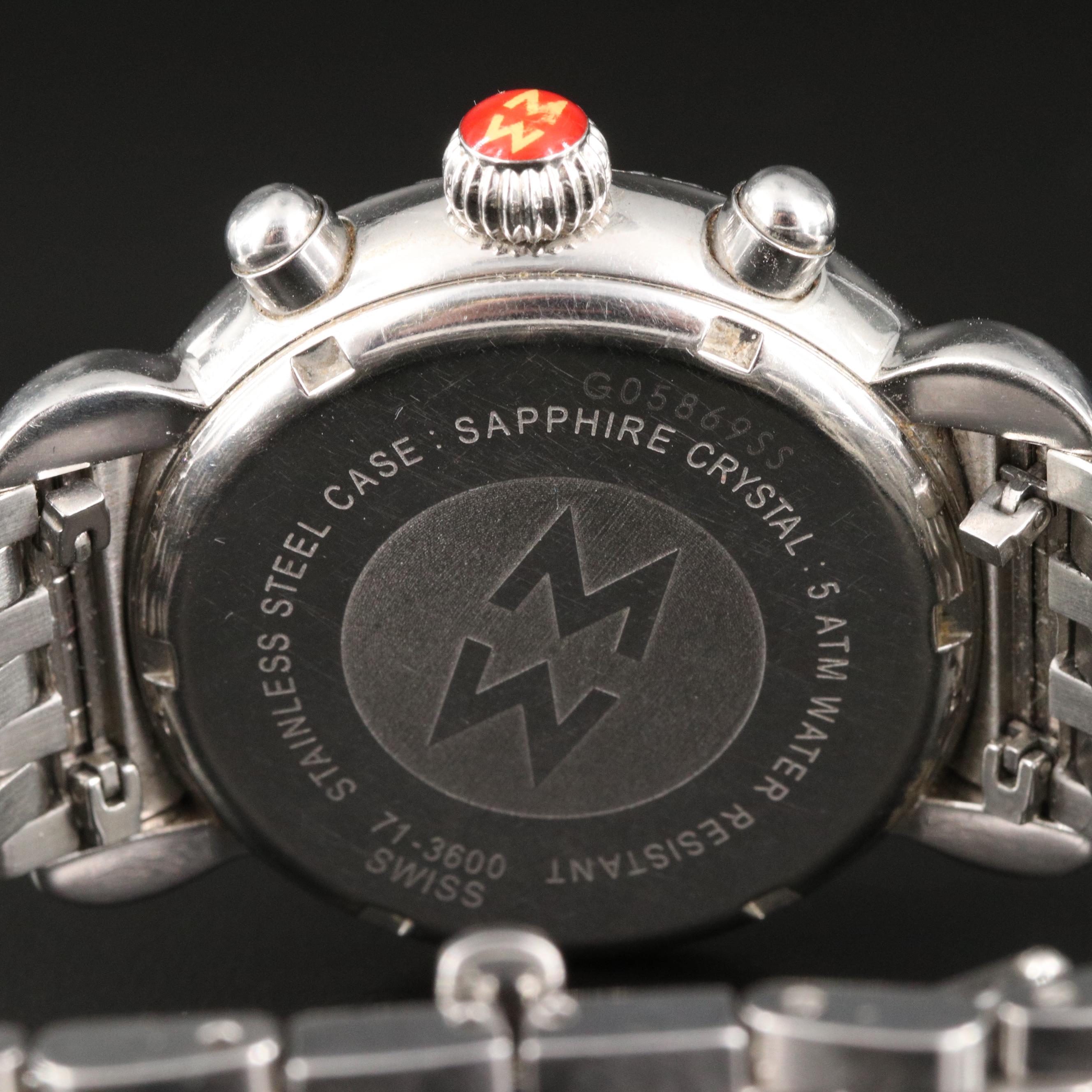 Michele CSX Diamond Chronograph Watch