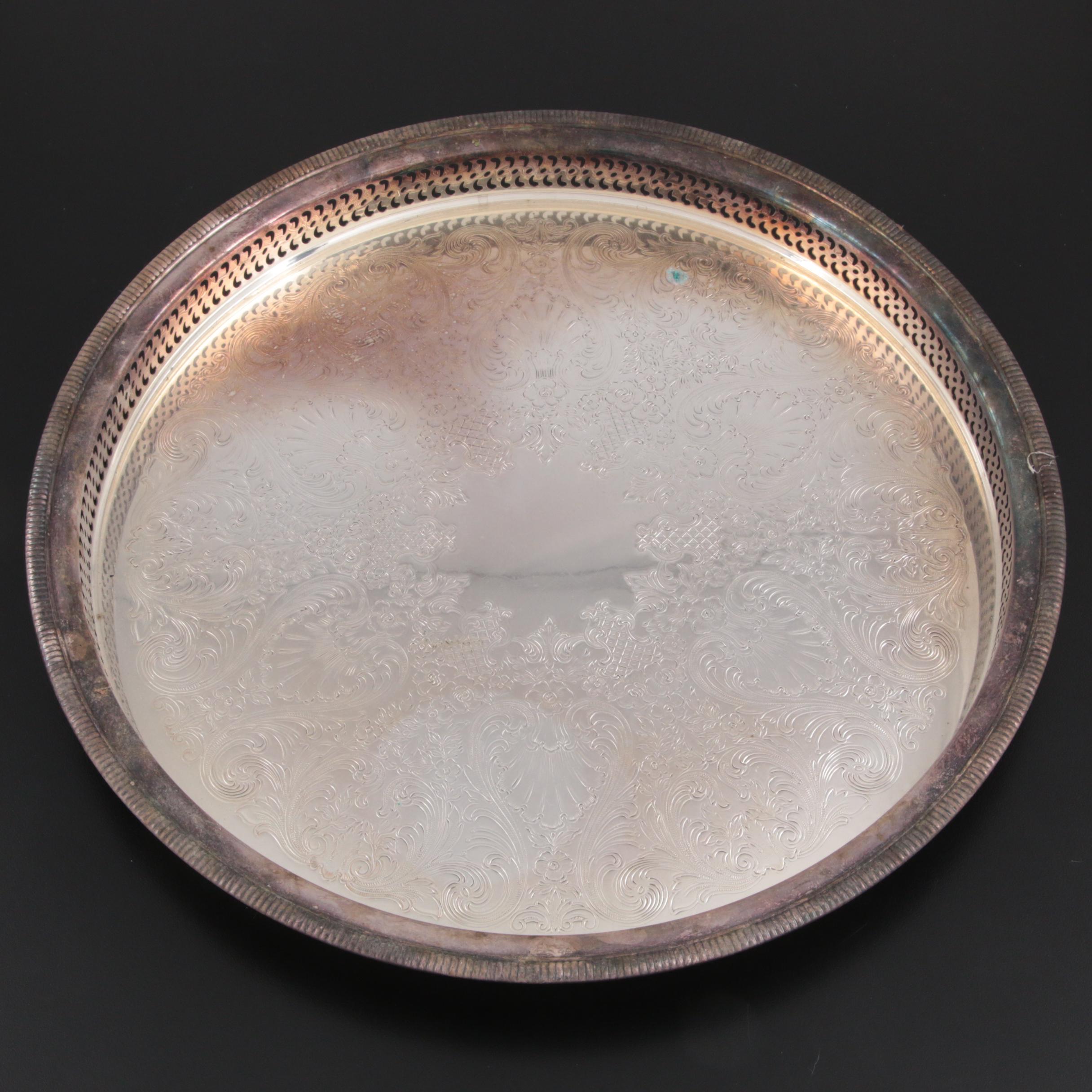 Oneida "Maybrook" Silver Plate Meat Platter and Other Trays