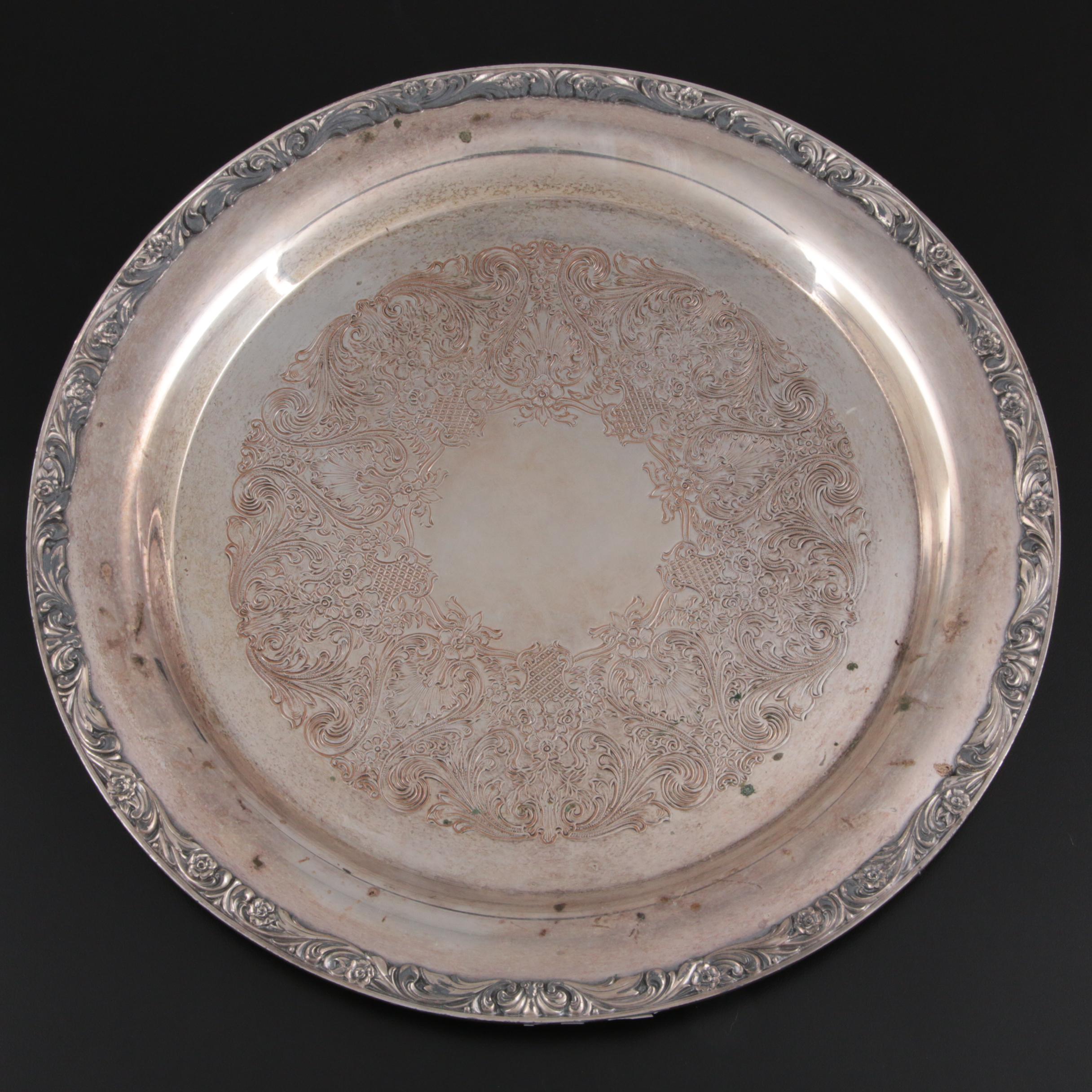 Oneida "Maybrook" Silver Plate Meat Platter and Other Trays