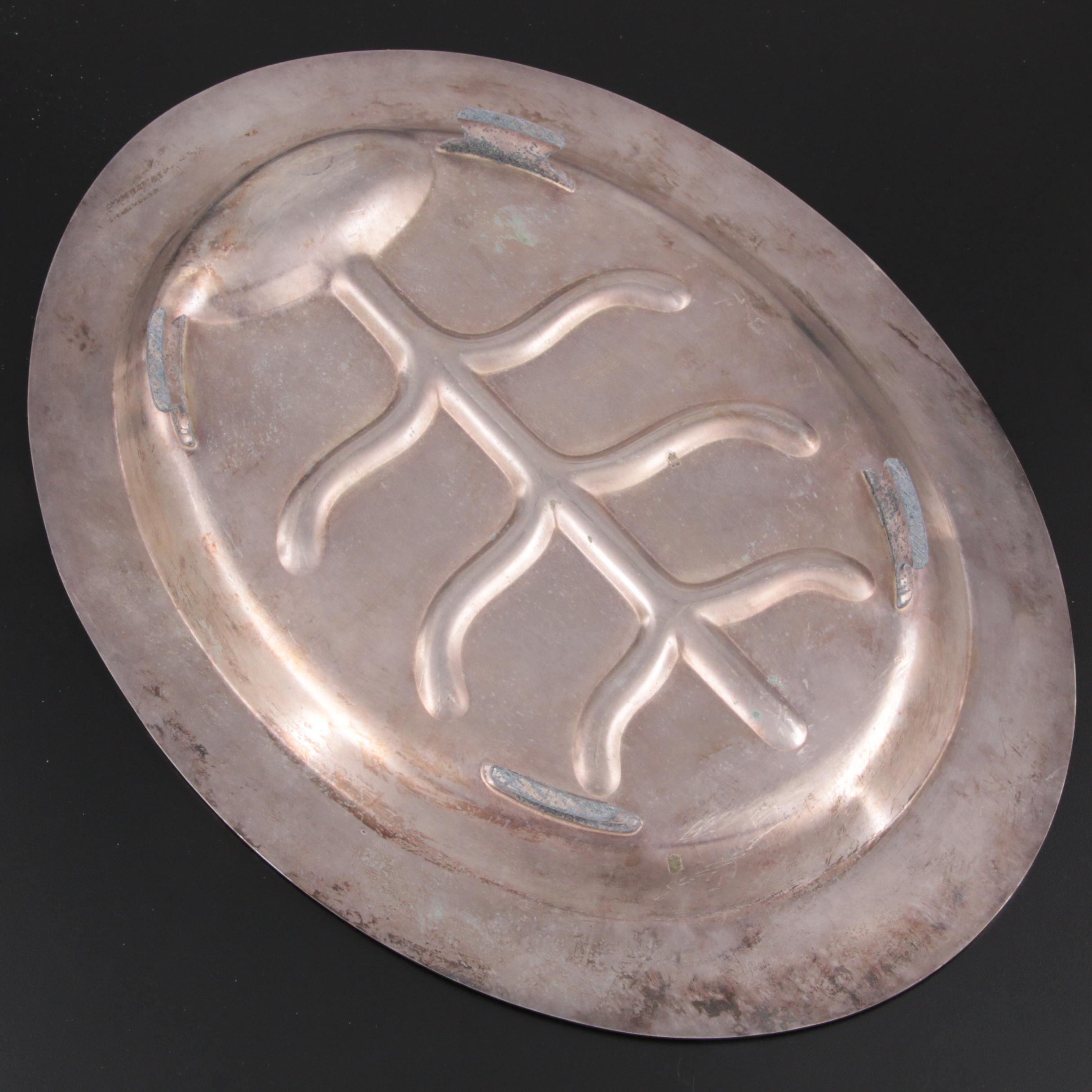 Oneida "Maybrook" Silver Plate Meat Platter and Other Trays