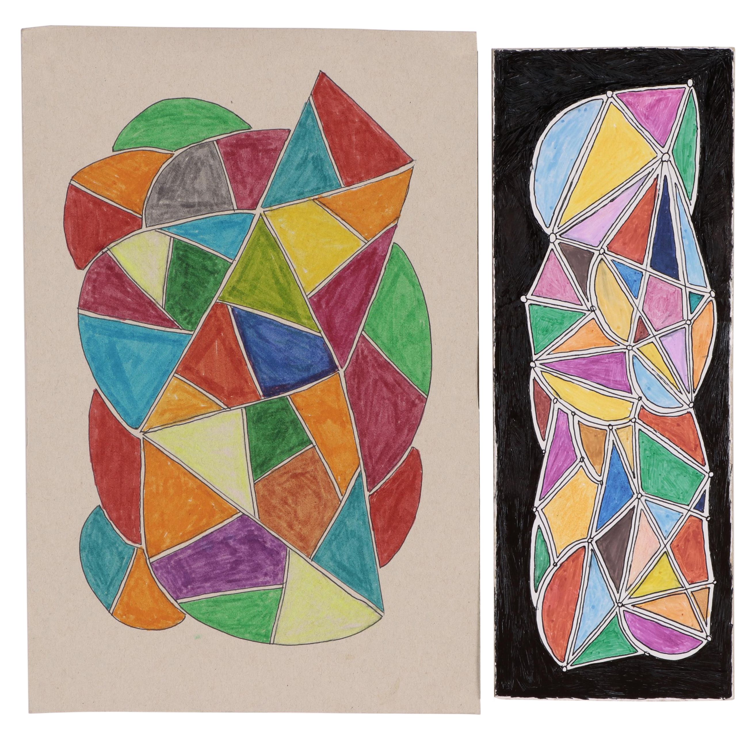 Abstract Geometric Ink Drawings