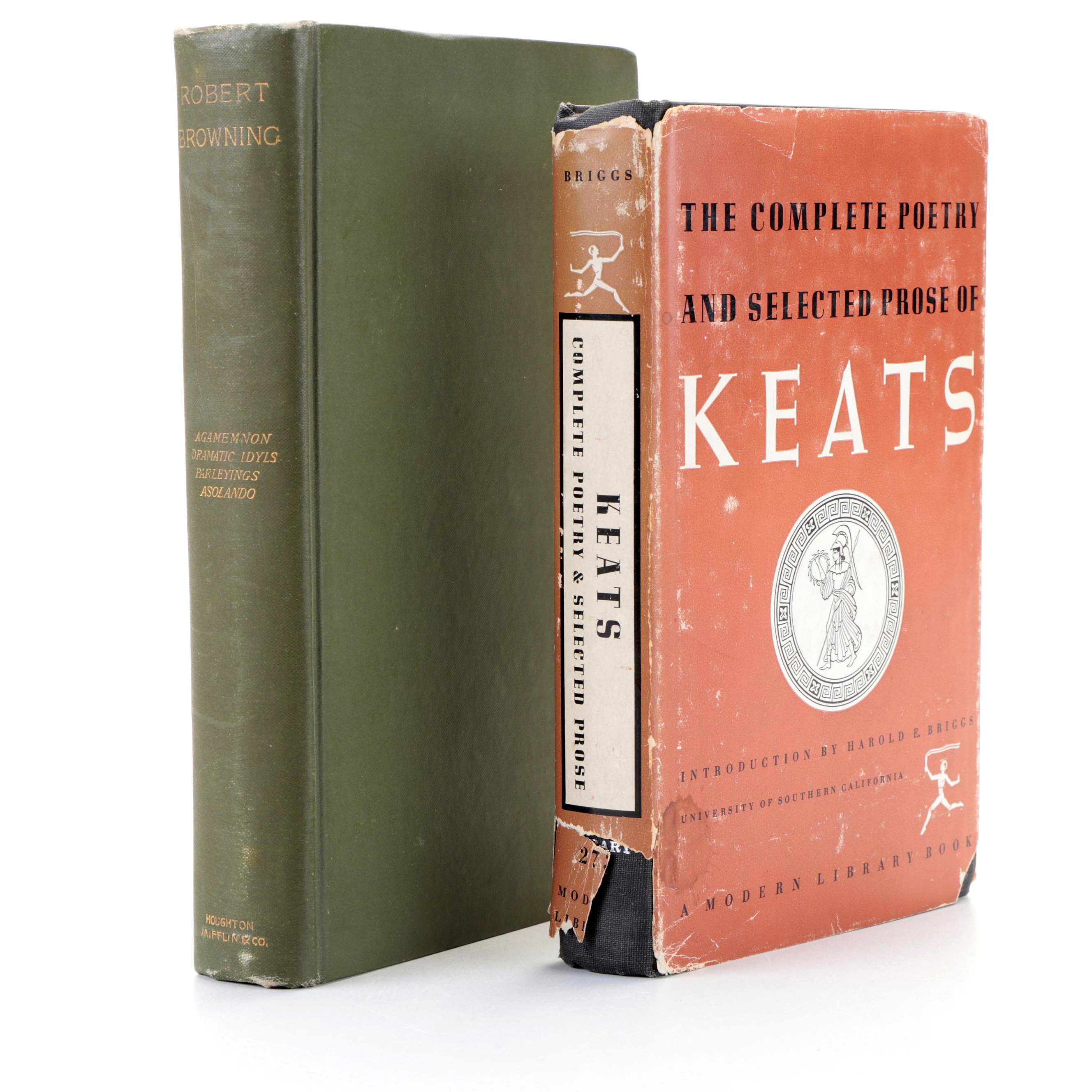 "The Agamemnon of Aeschylus La Saisiaz" by Robert Browning and Other Poetry Book