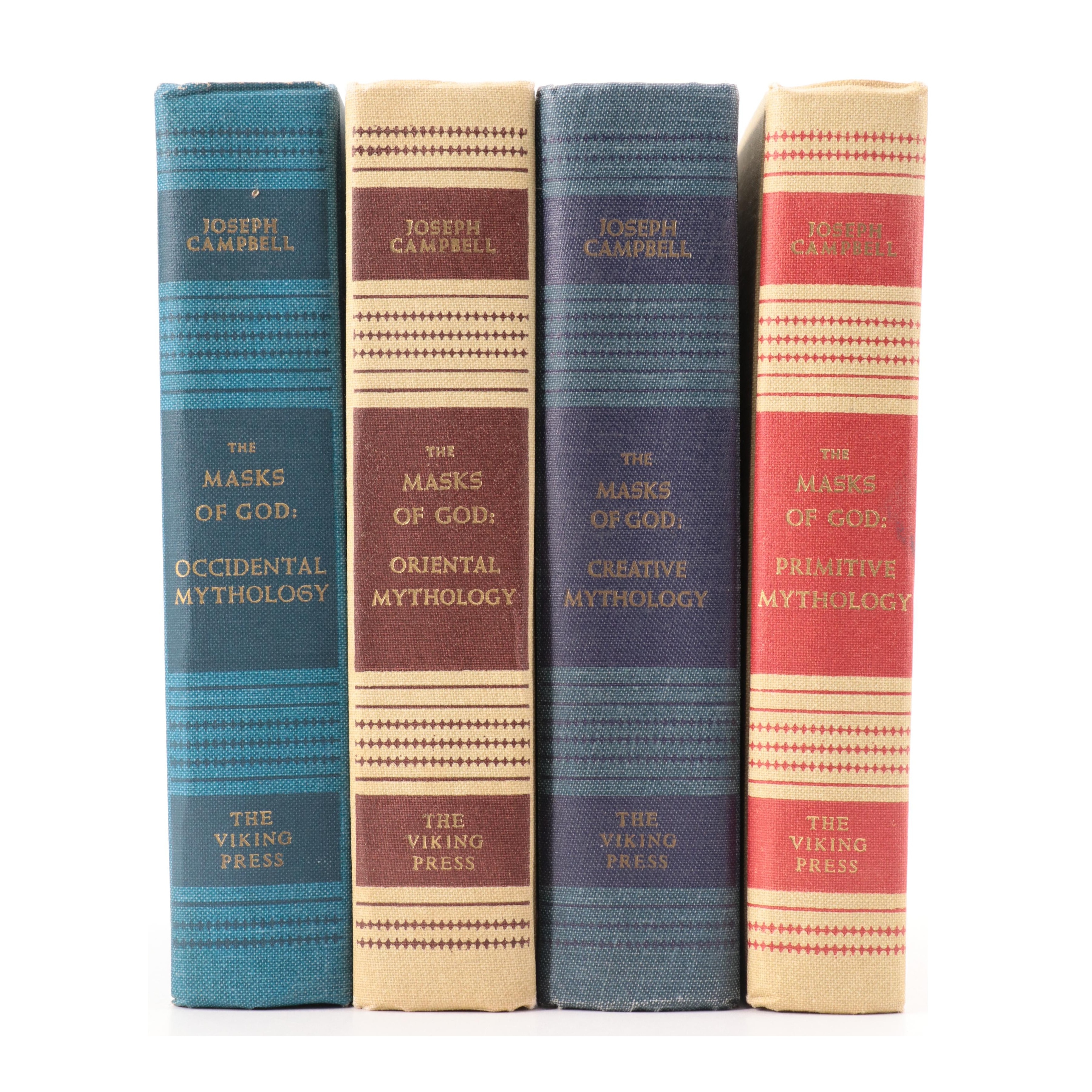 First Edition "The Masks of God" Complete Set by Joseph Campbell, 1968