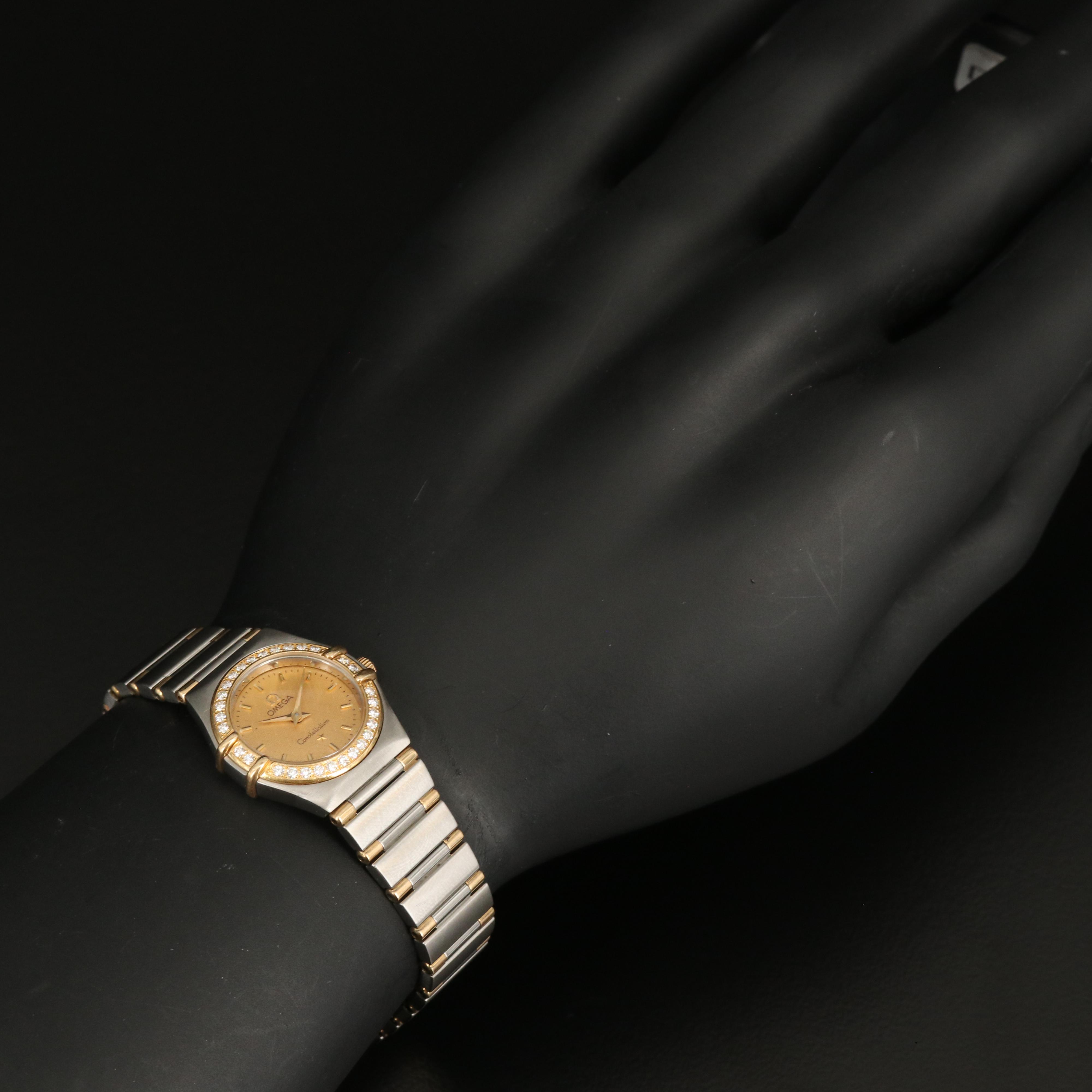 Omega Constellation Diamond Stainless Steel Watch