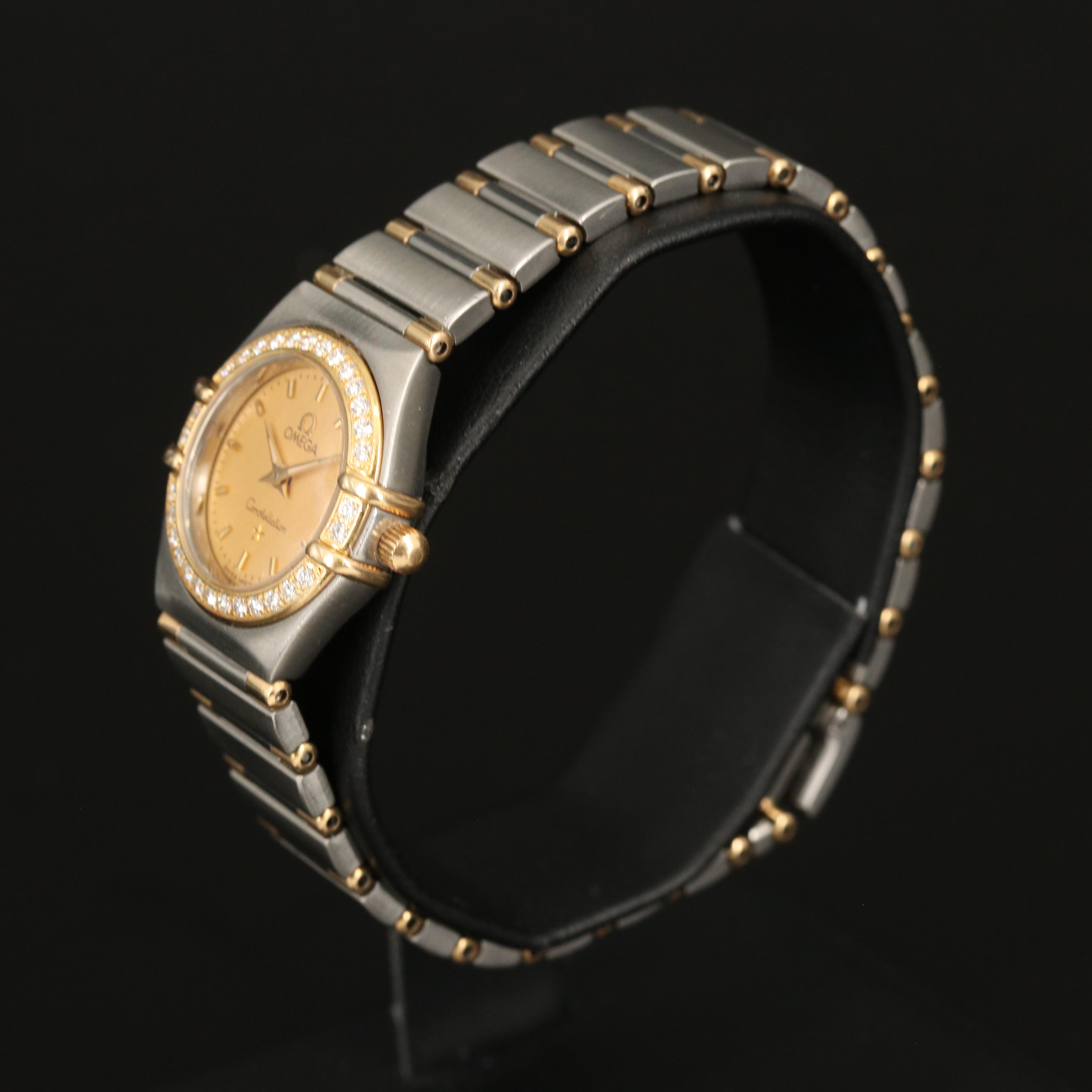 Omega Constellation Diamond Stainless Steel Watch