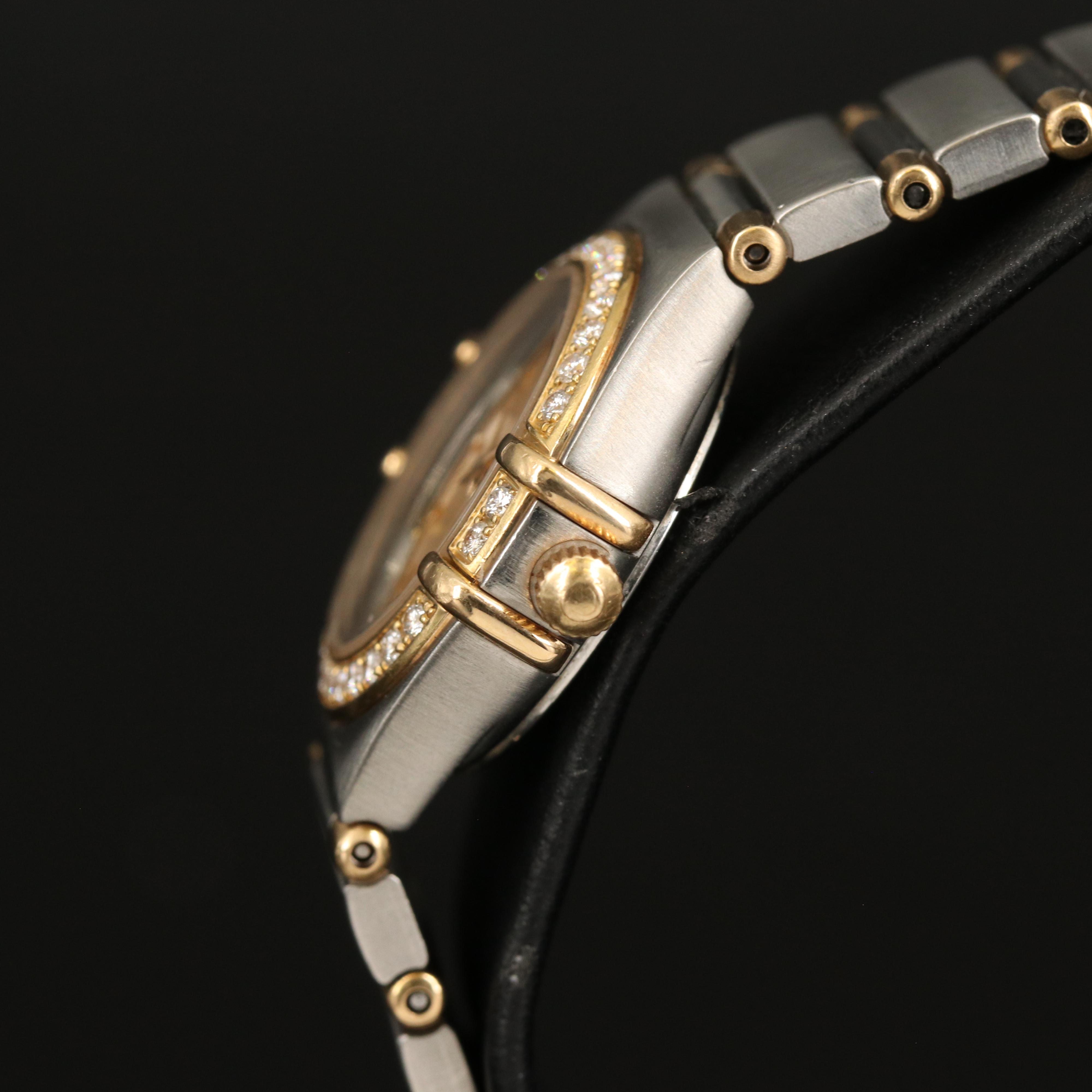 Omega Constellation Diamond Stainless Steel Watch