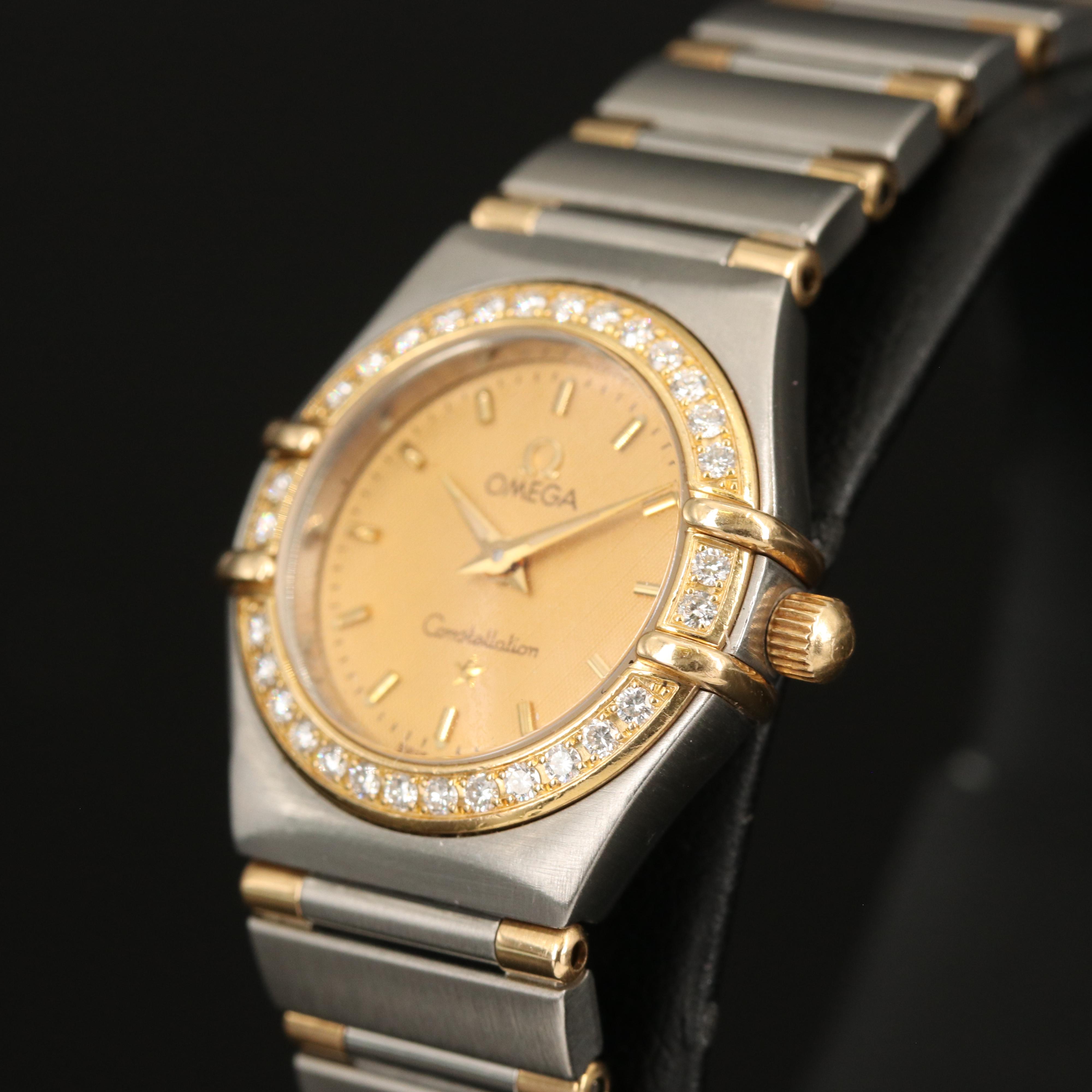 Omega Constellation Diamond Stainless Steel Watch