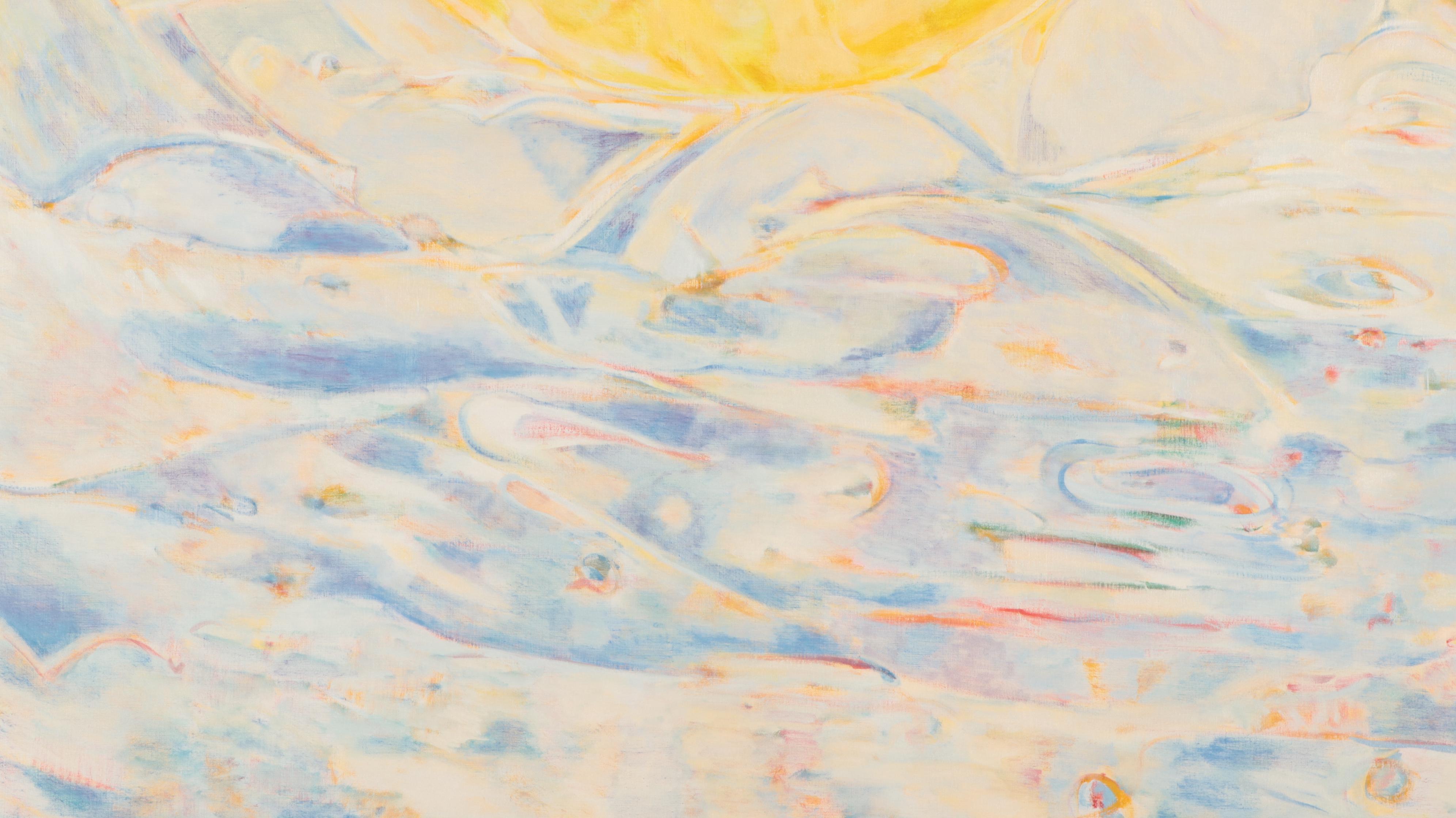 Ronald D. Newman Large-Scale Abstract Oil Painting, Circa 1975