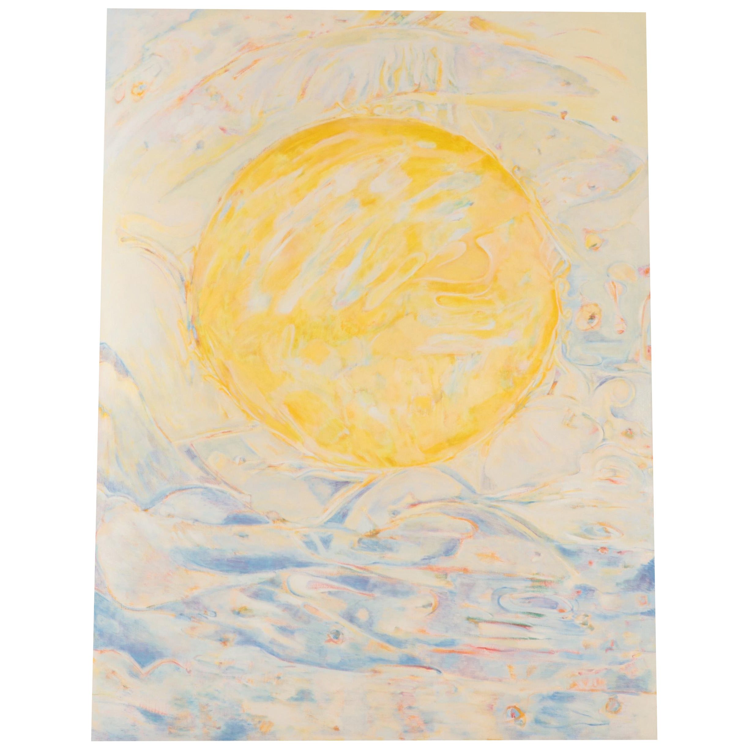 Ronald D. Newman Large-Scale Abstract Oil Painting, Circa 1975