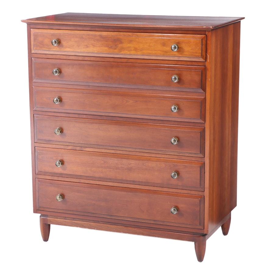 Willett Mid Century Modern Cherrywood Five-Drawer Chest