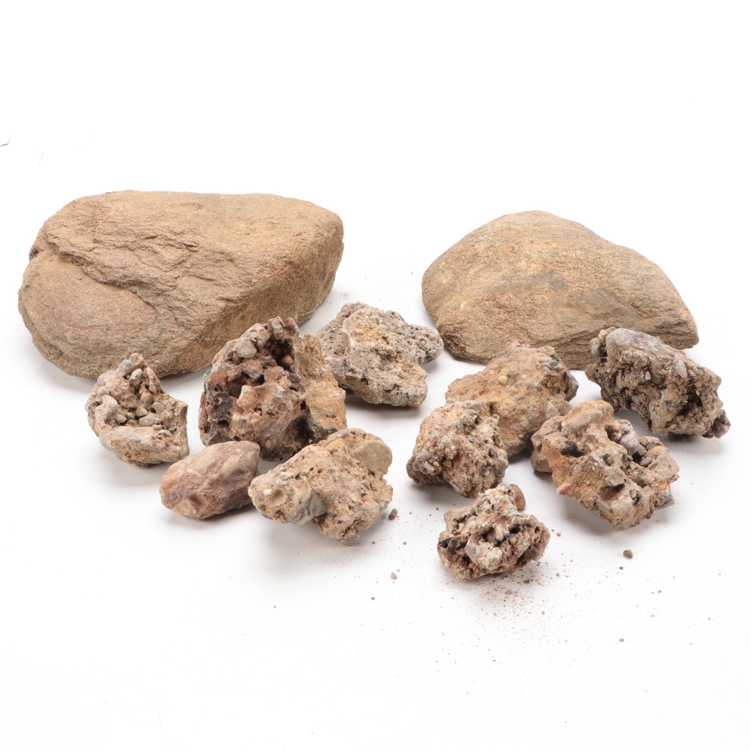 Mica and Glacial Conglomerate Specimens