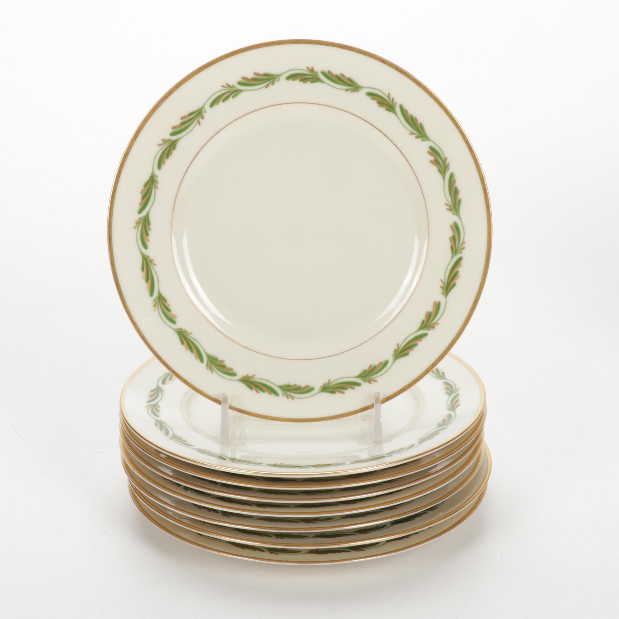 Franciscan China "Arcadia Green"Dinnerware with Haviland Soup Bowls