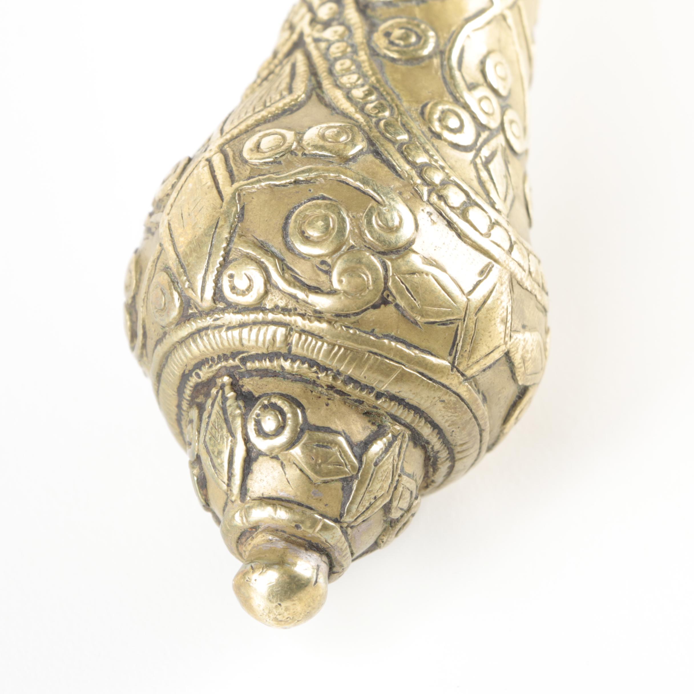 Balkan Style Brass Flintlock Holster Pistol, 19th Century